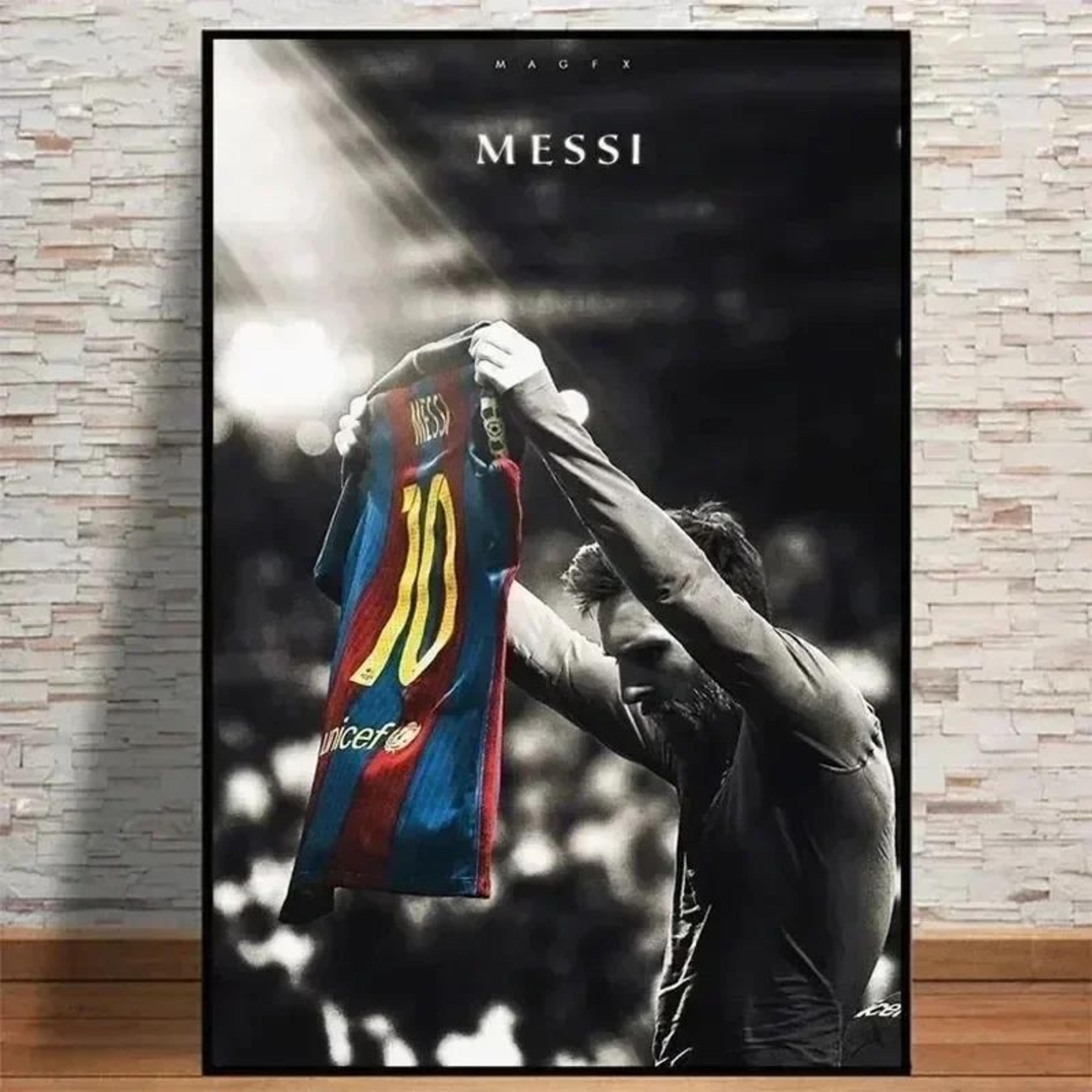 lionel messi football legend canvas poster wall art for fans and home decor