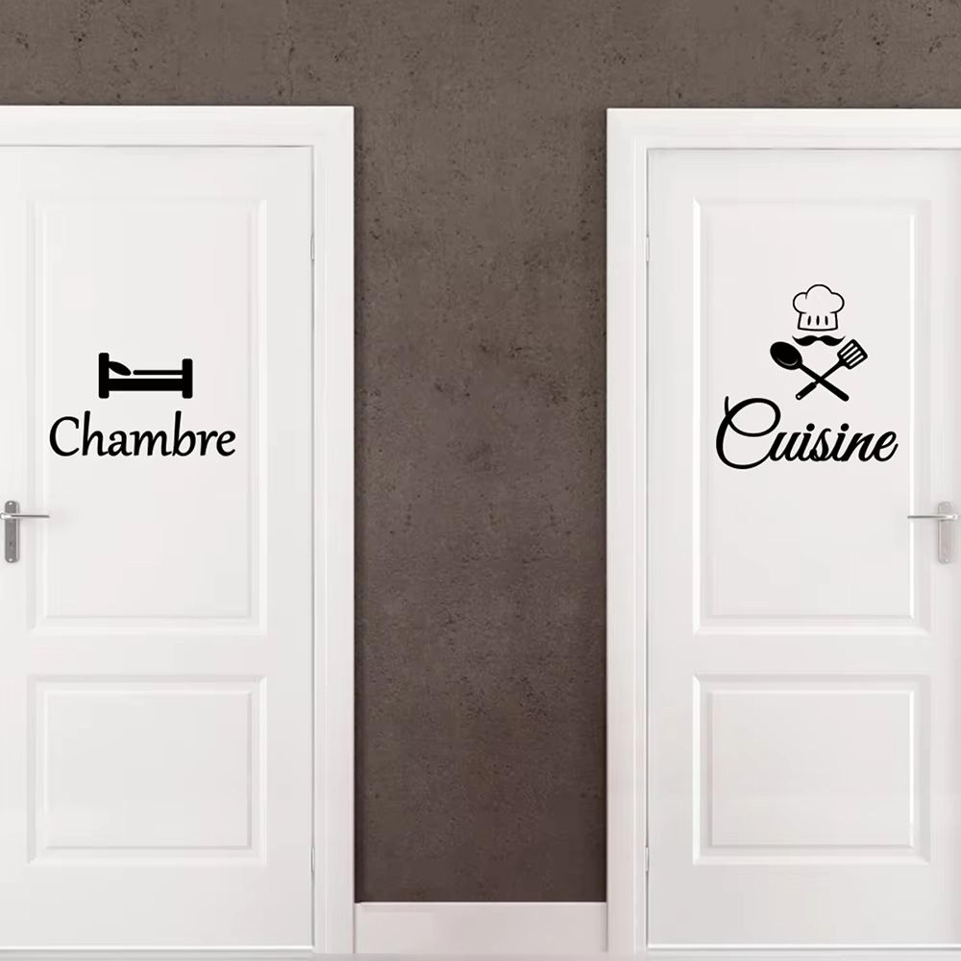 french kitchen door sticker decor elegant chef wall decal for kitchen bedroom
