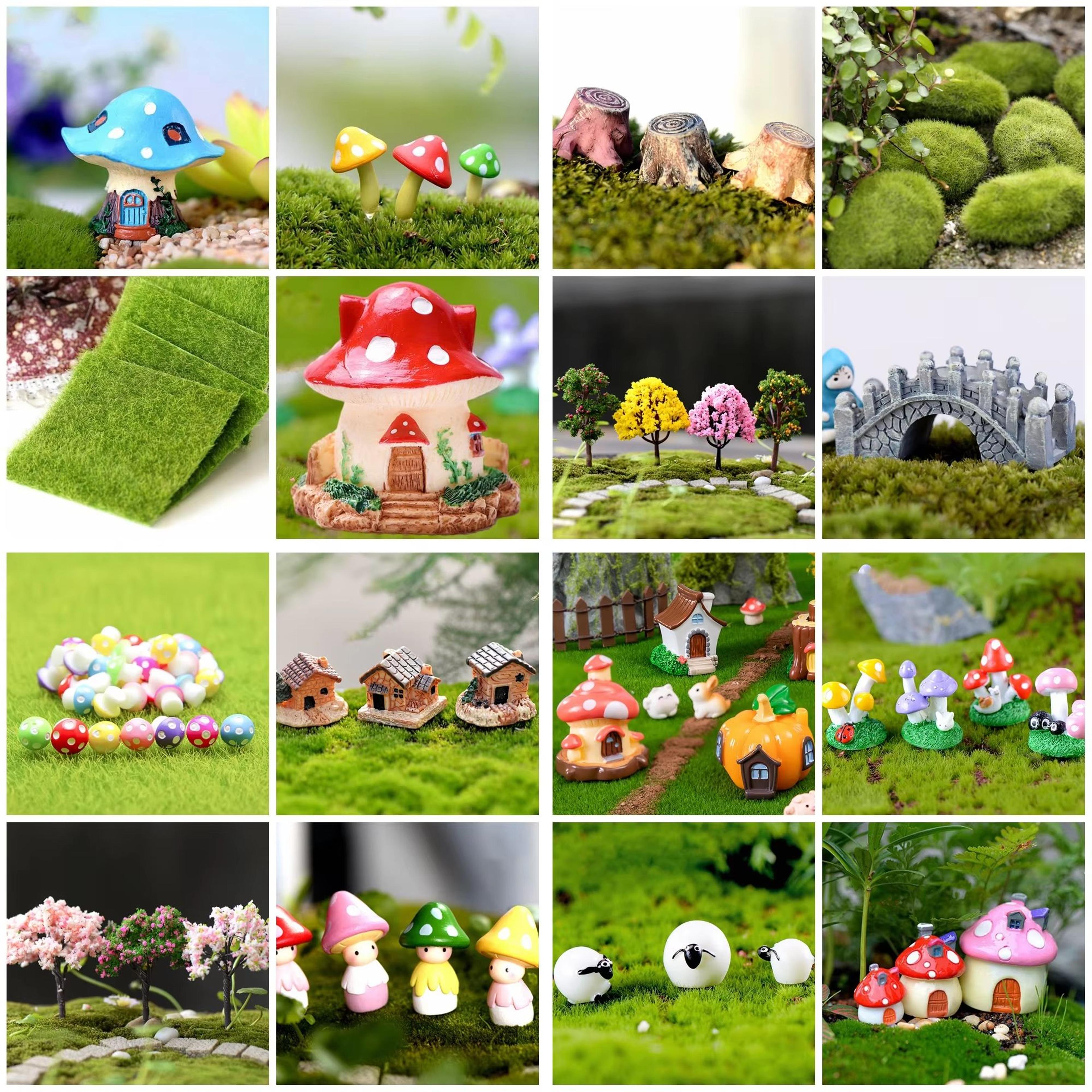 whimsical mini fairy garden accessories set for diy dollhouse and landscape decor