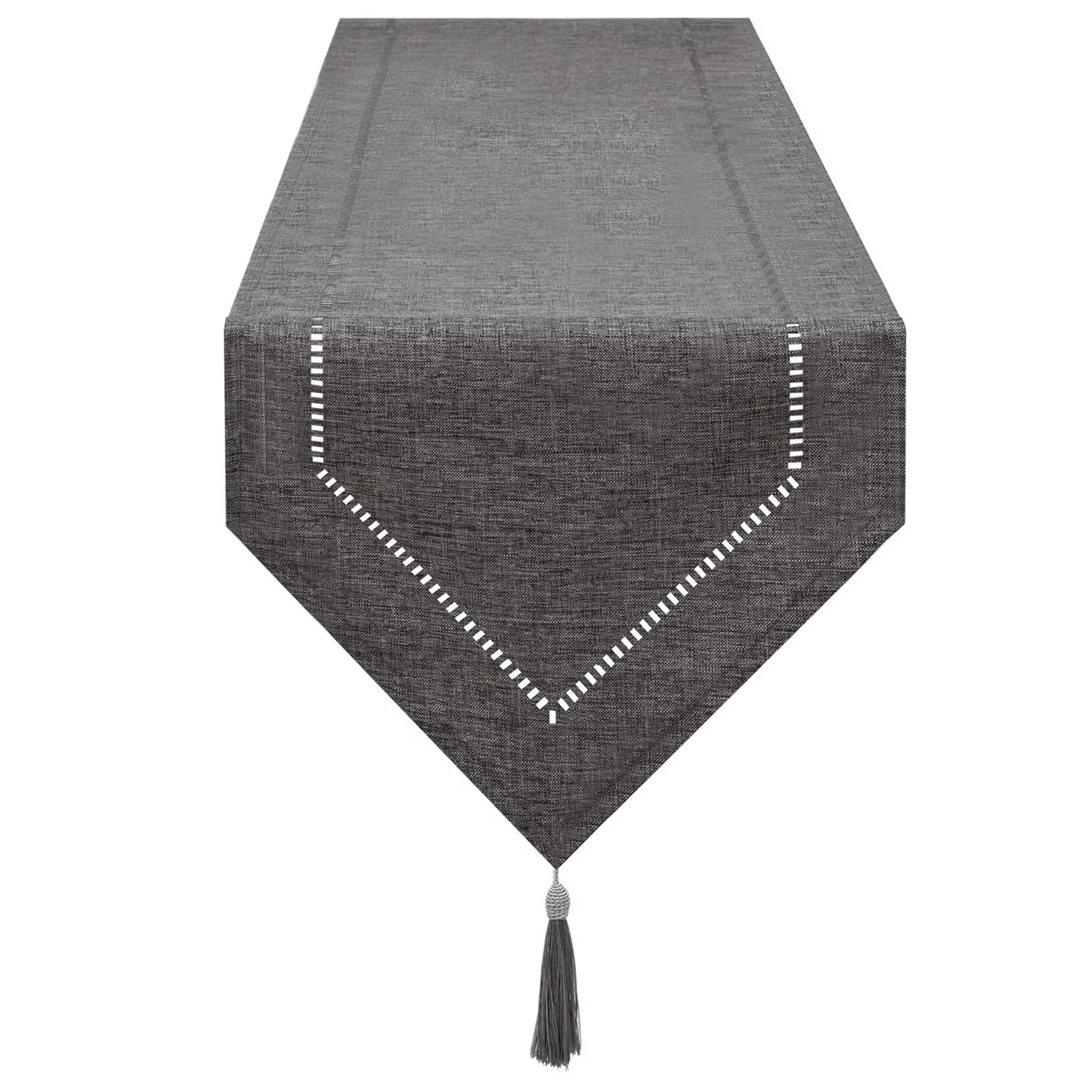 modern linen table runner for dining table elegant solid color table decor
