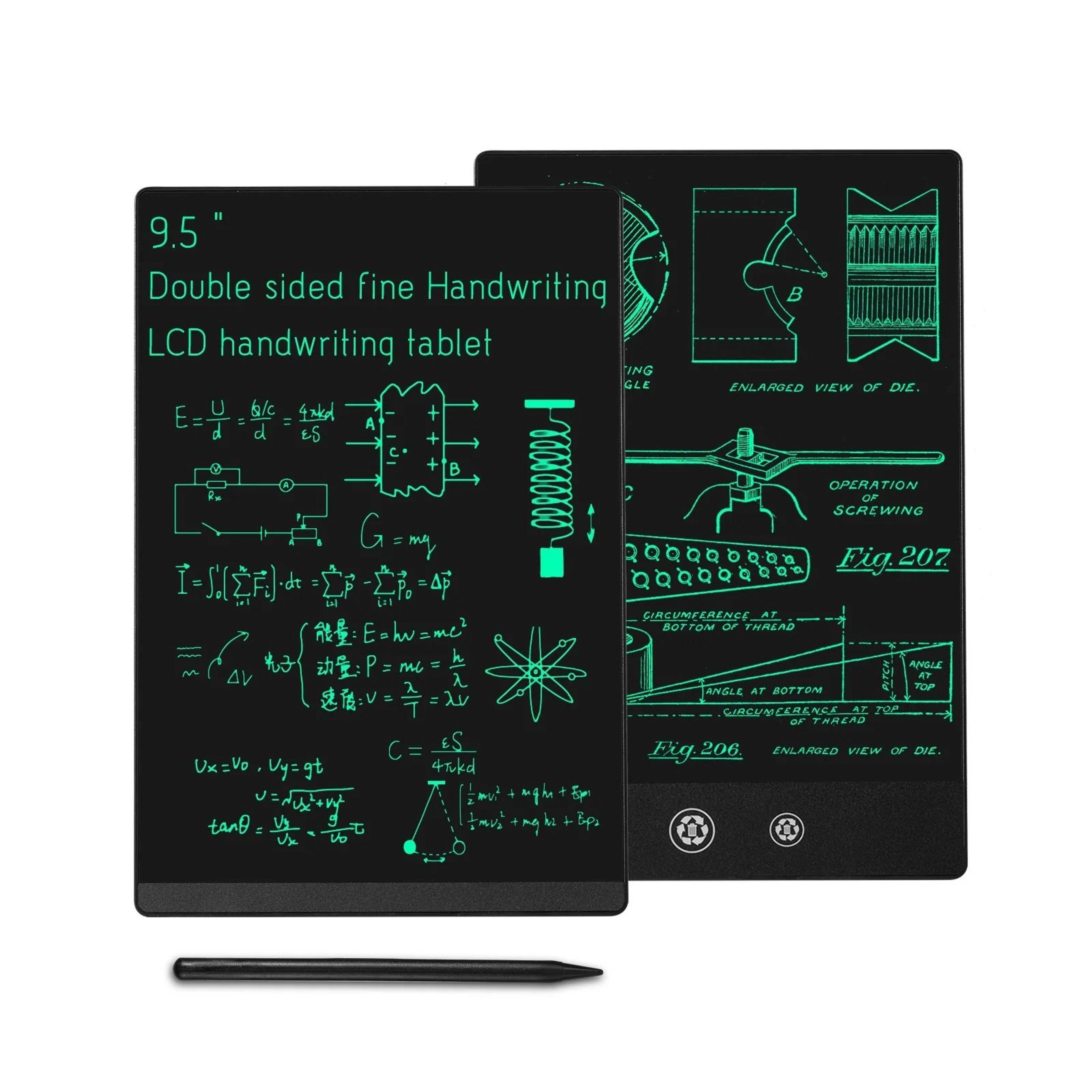 9.5 inch lcd writing tablet with superfine drawing screen for kids and everyday notes