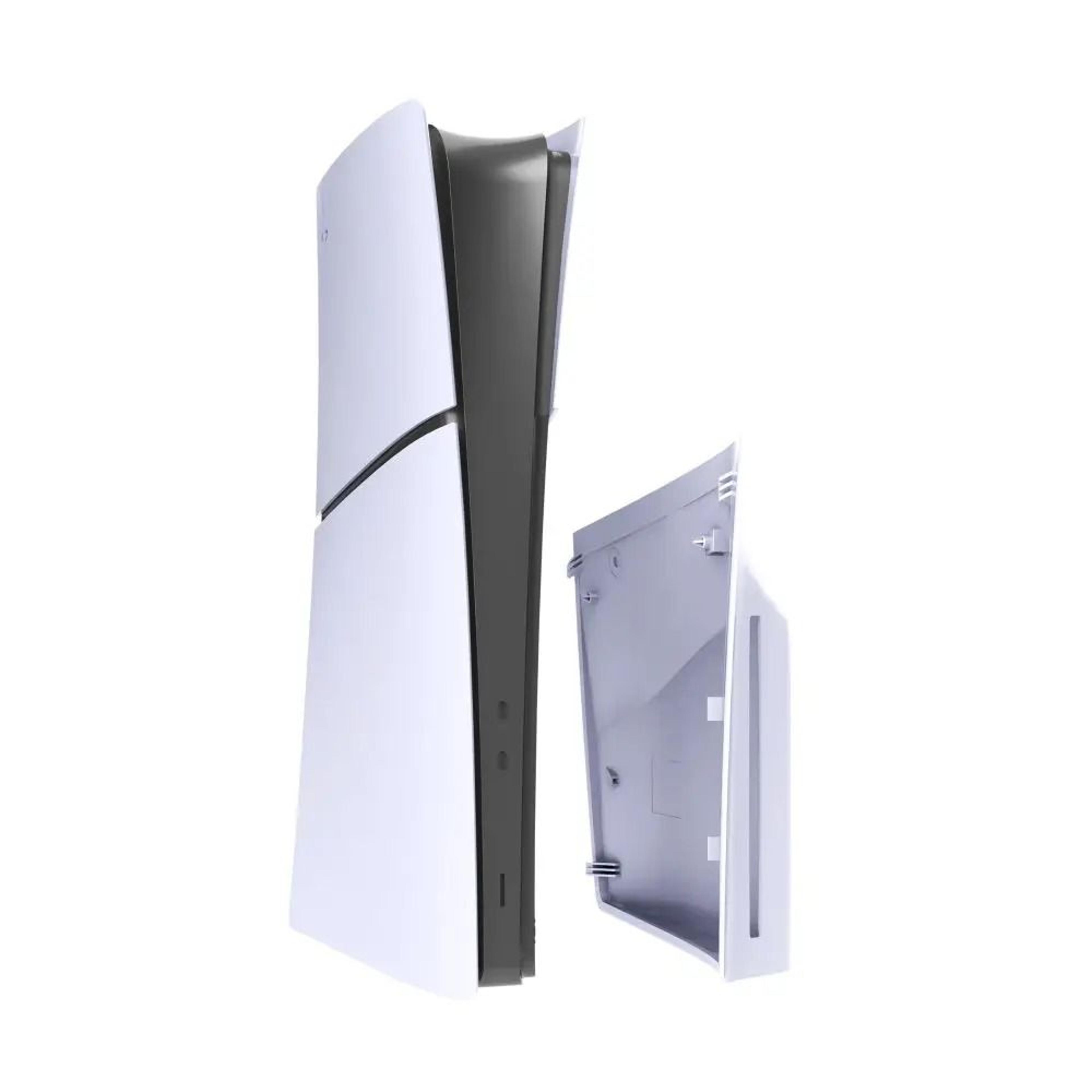 ps5 slim replacement side panels premium abs hard shell cover plates (disc & digital compatible)