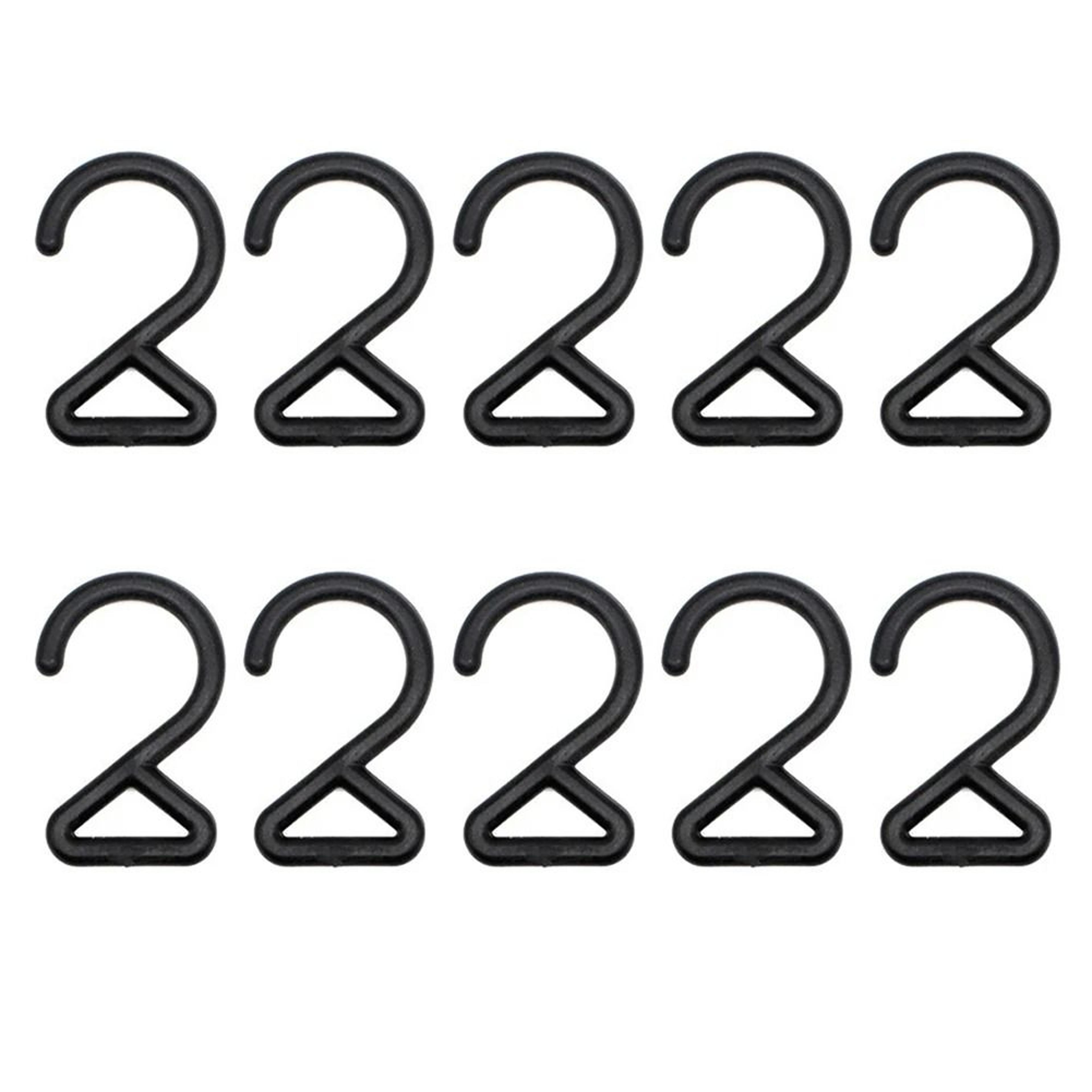 z-shaped triangle camping hooks set portable multi-purpose outdoor hanging clips (10pcs)