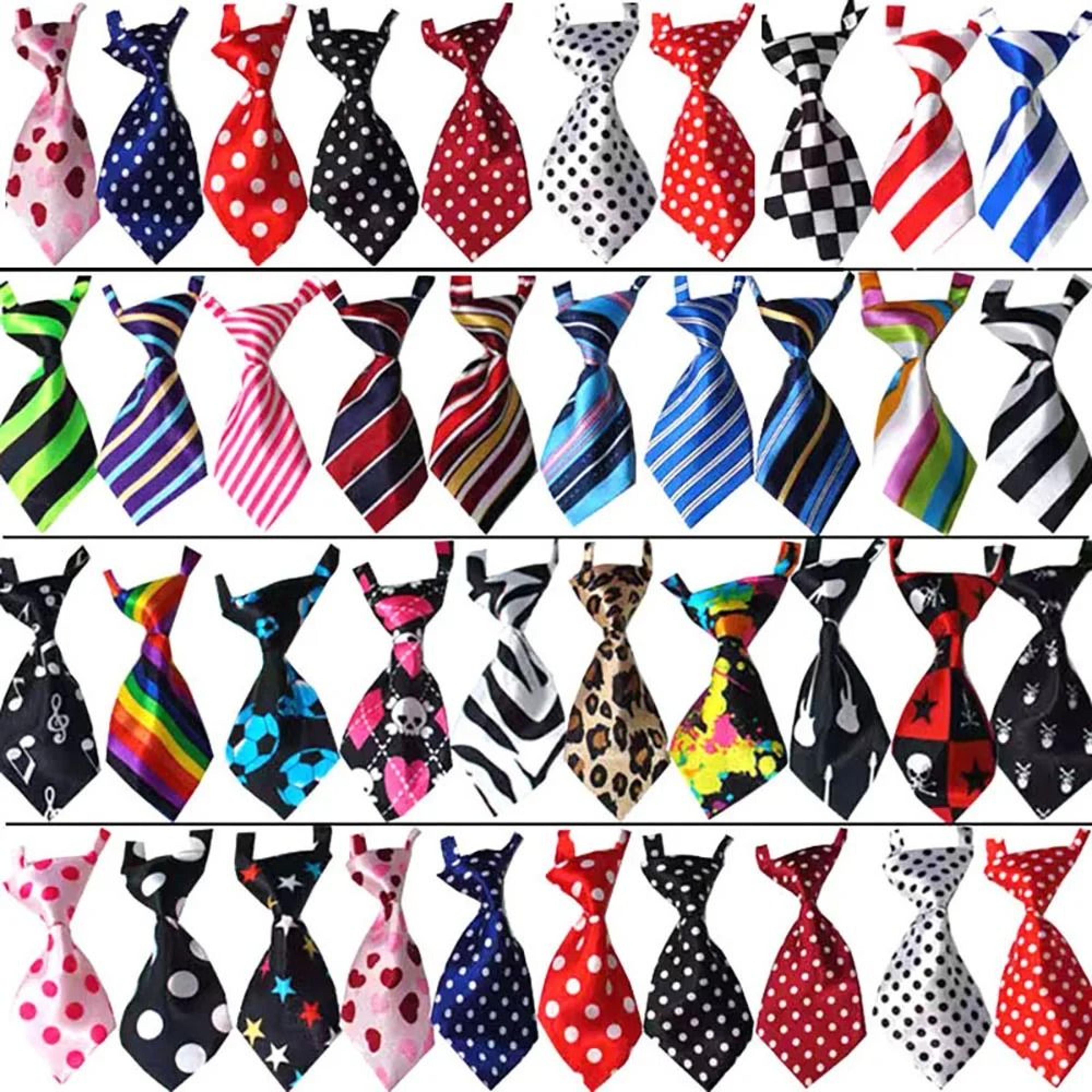 colorcharm adjustable pet bow tie set for dogs & cats
