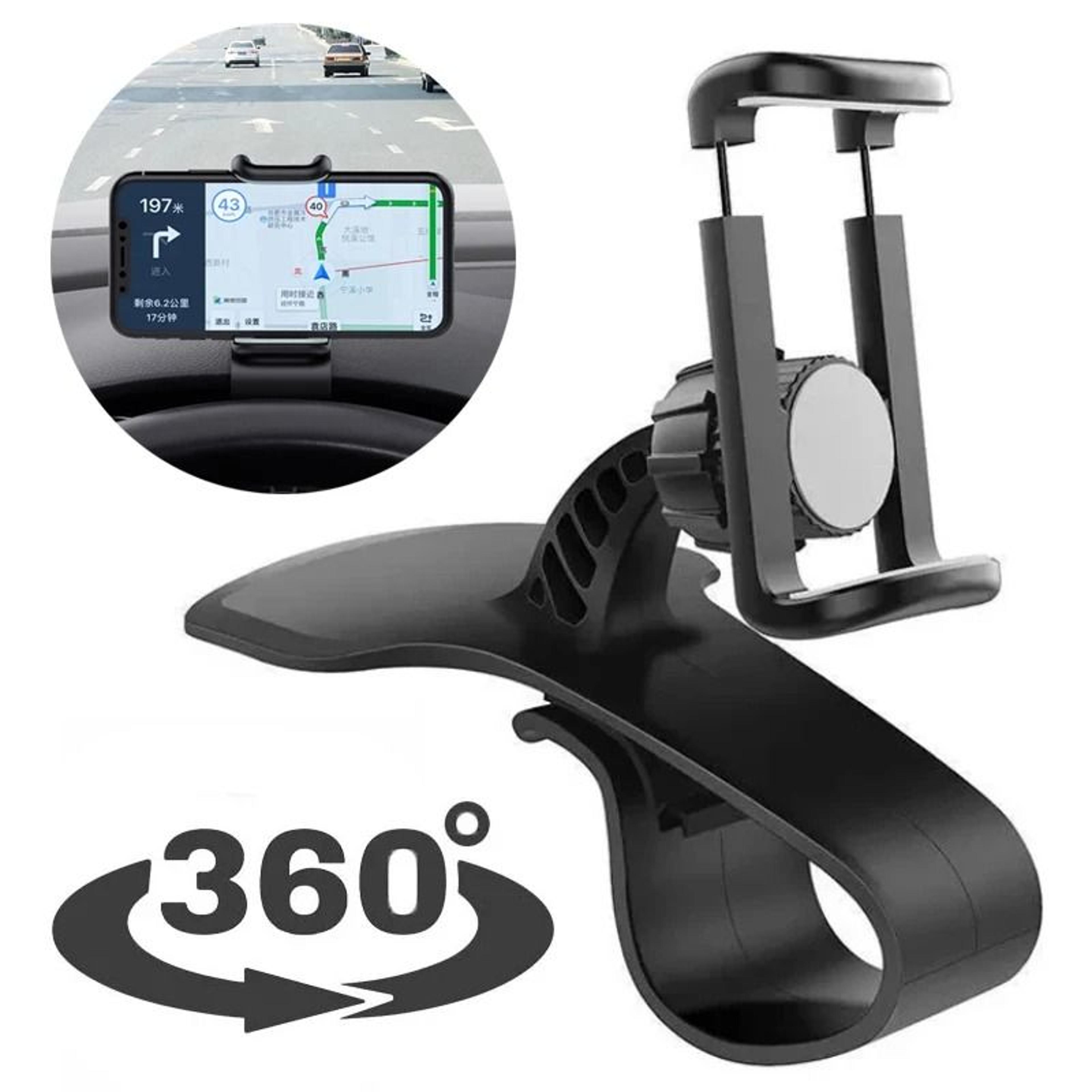 universal car phone holder dashboard mount for gps & hands-free driving