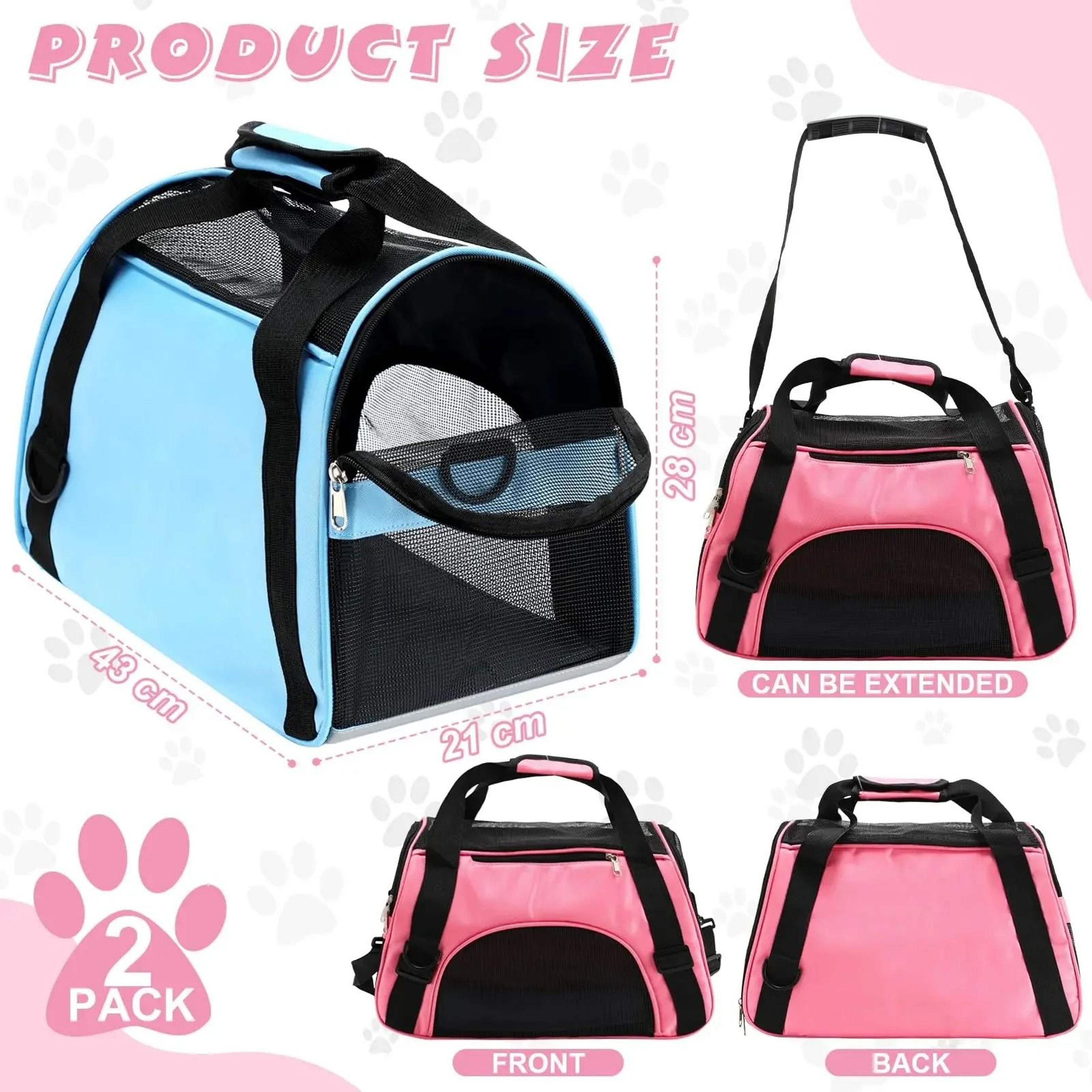 travelnest breathable pet carrier bag for cats, puppies & small dogs