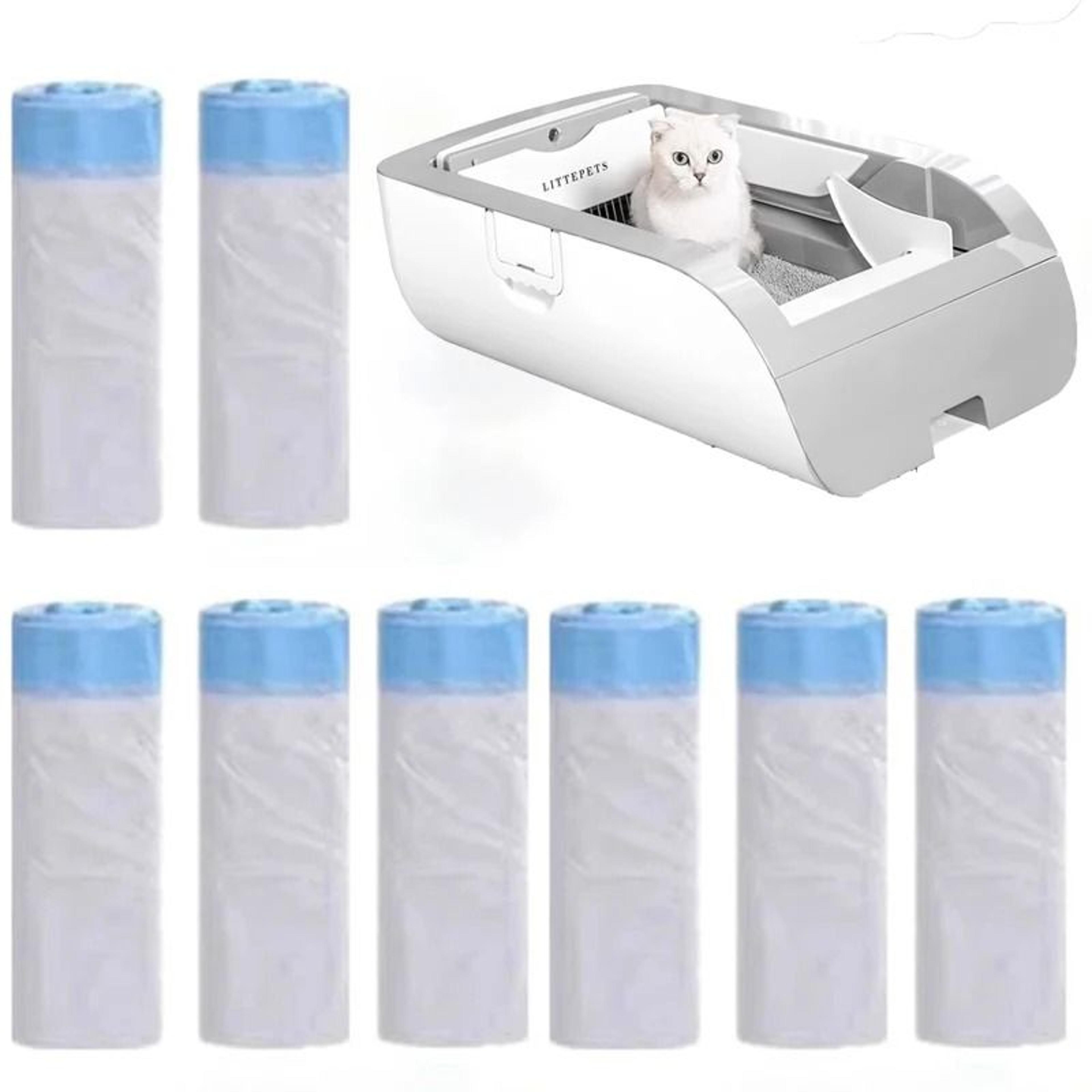heavy duty cat litter box trash bags for easy cleanup and waste disposal