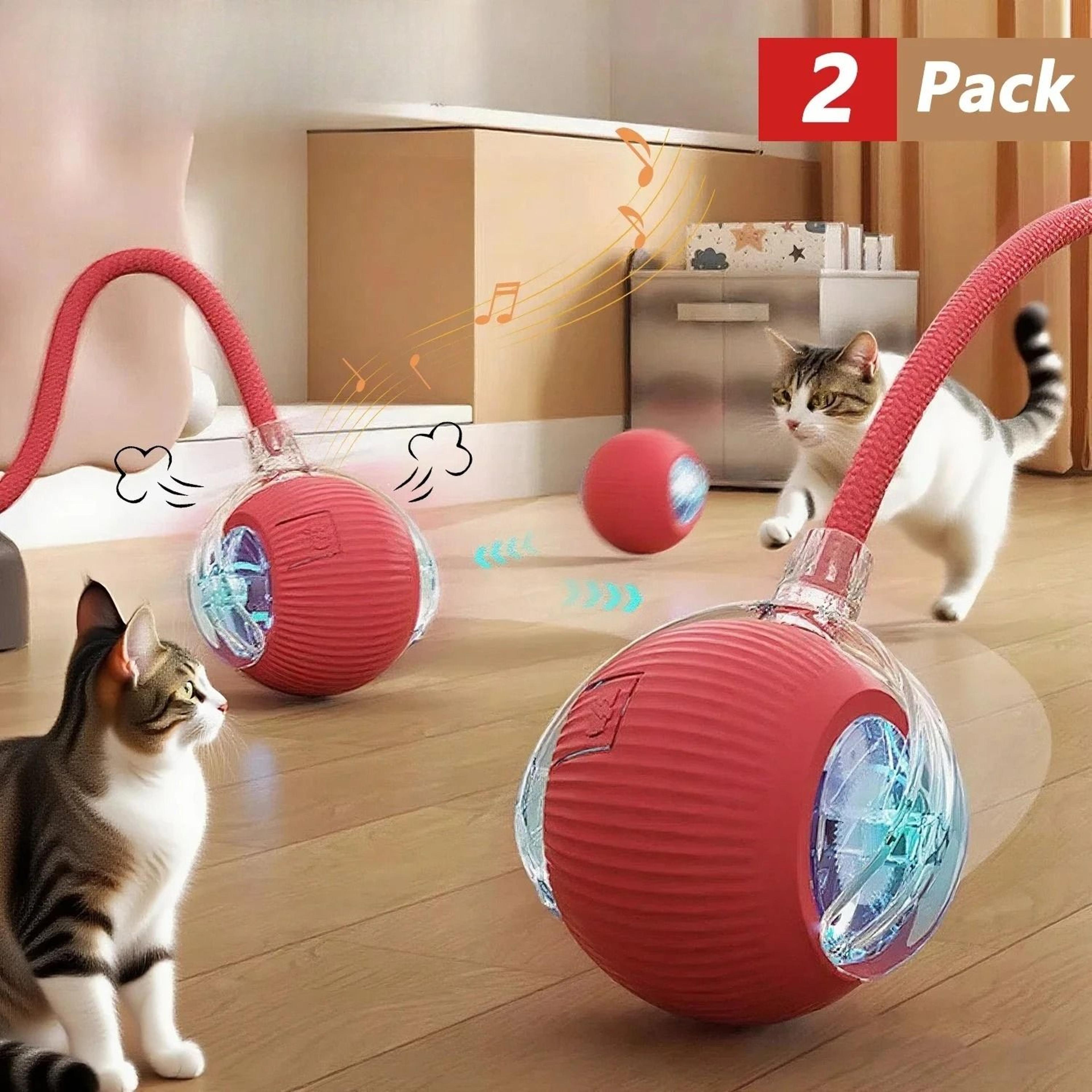 smart rolling mouse tail ball interactive cat toy