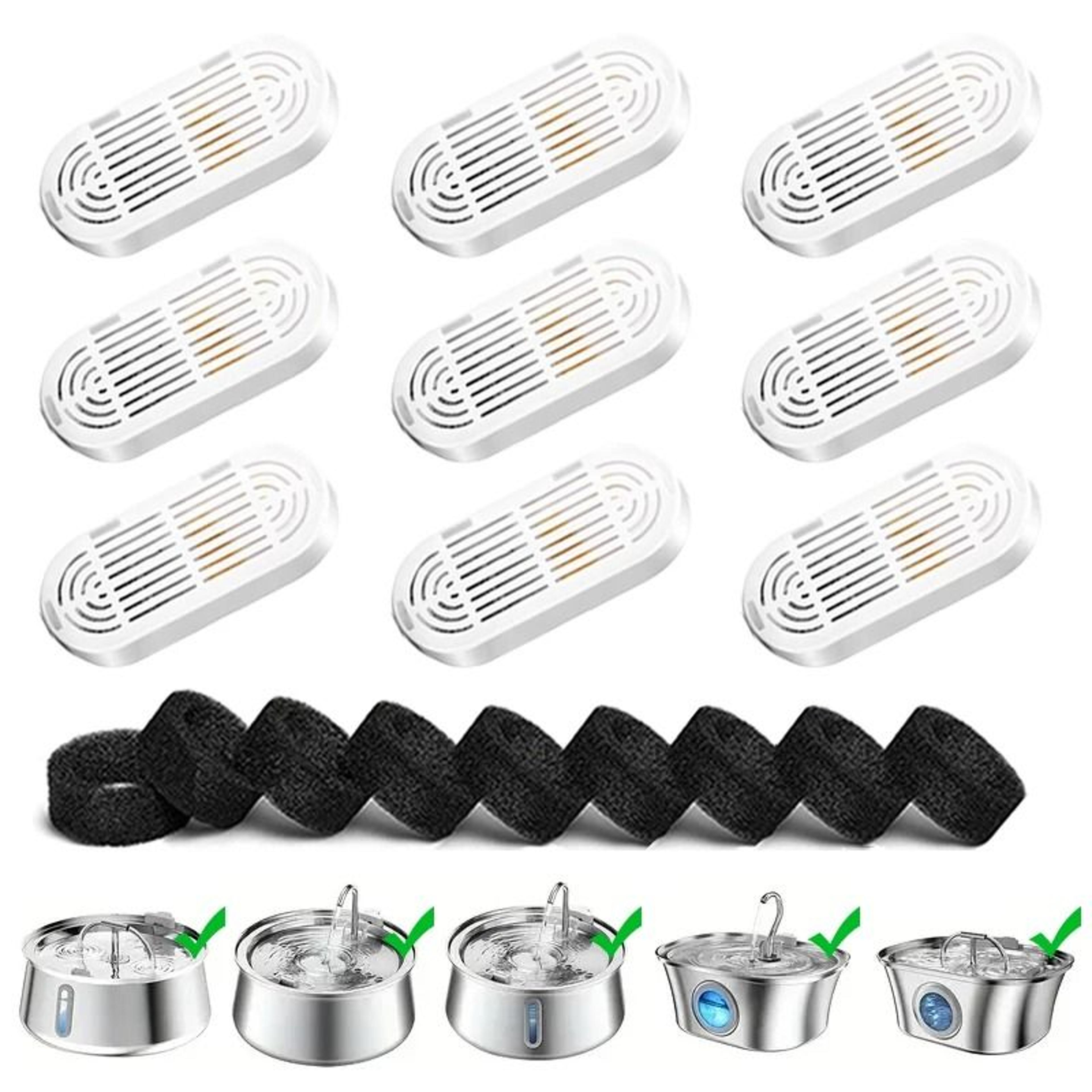 premium activated carbon replacement filters for pet water fountains
