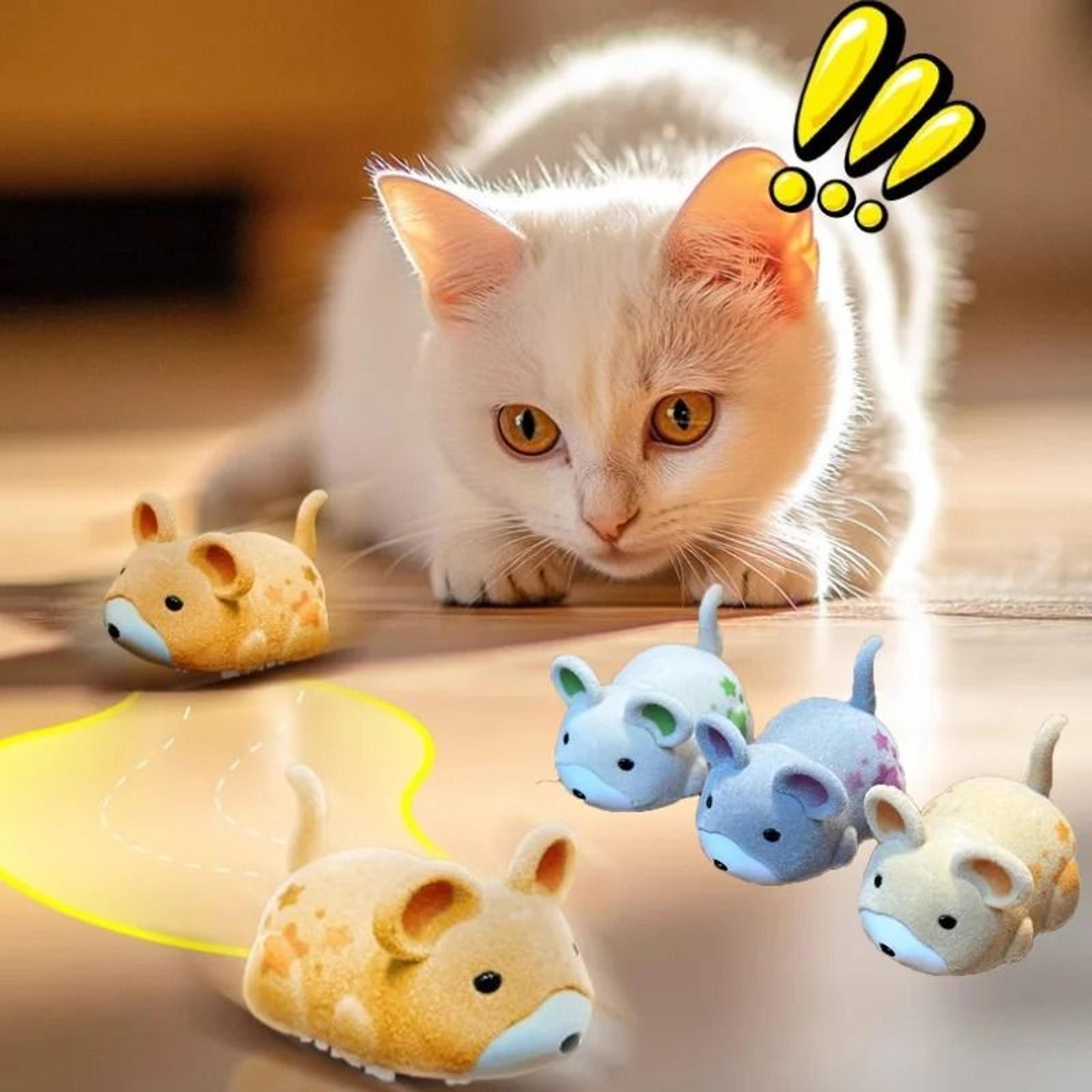 swiftmouse rechargeable interactive running mouse toy for cats