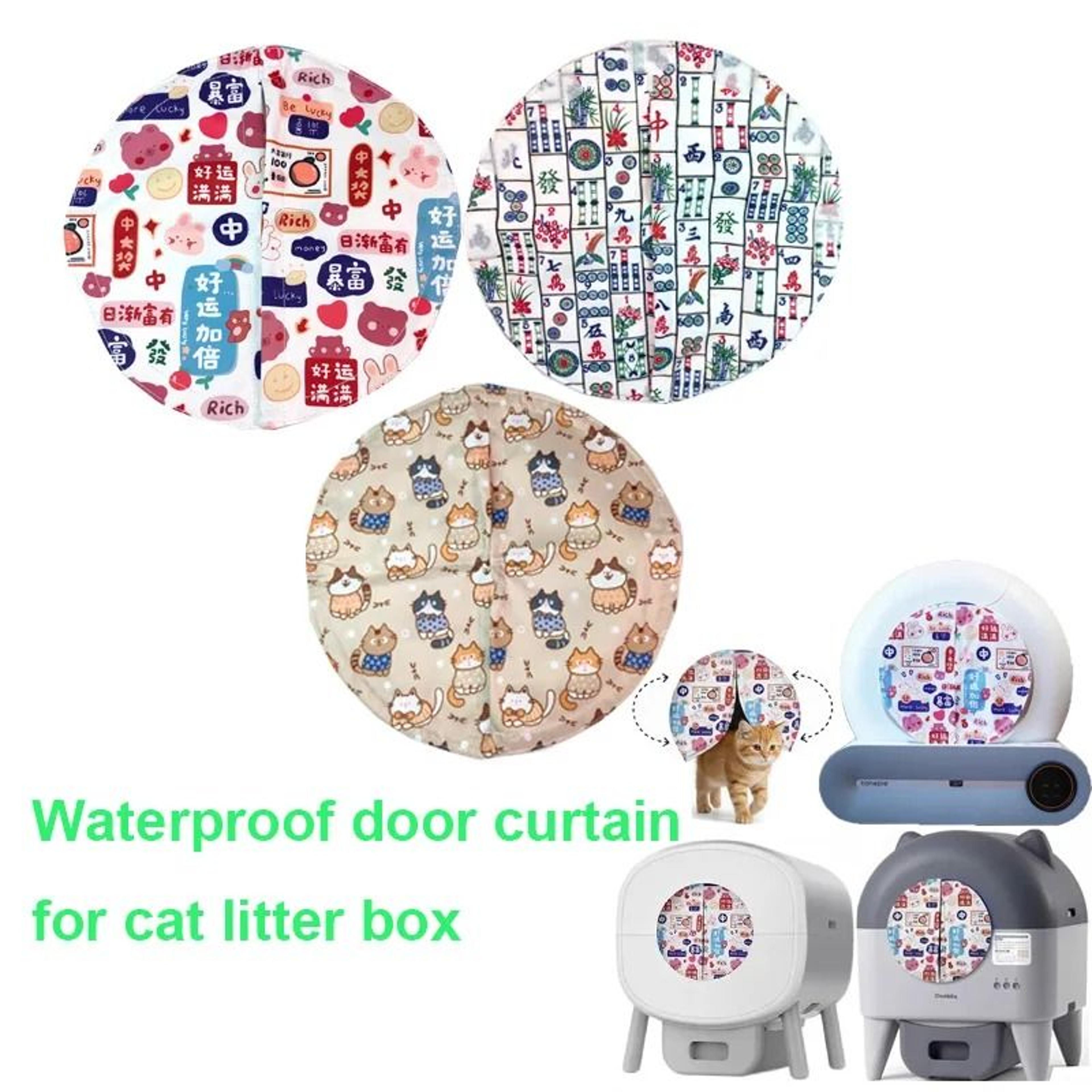 magnishield waterproof litter box door curtain for tonepie automatic cat litter box