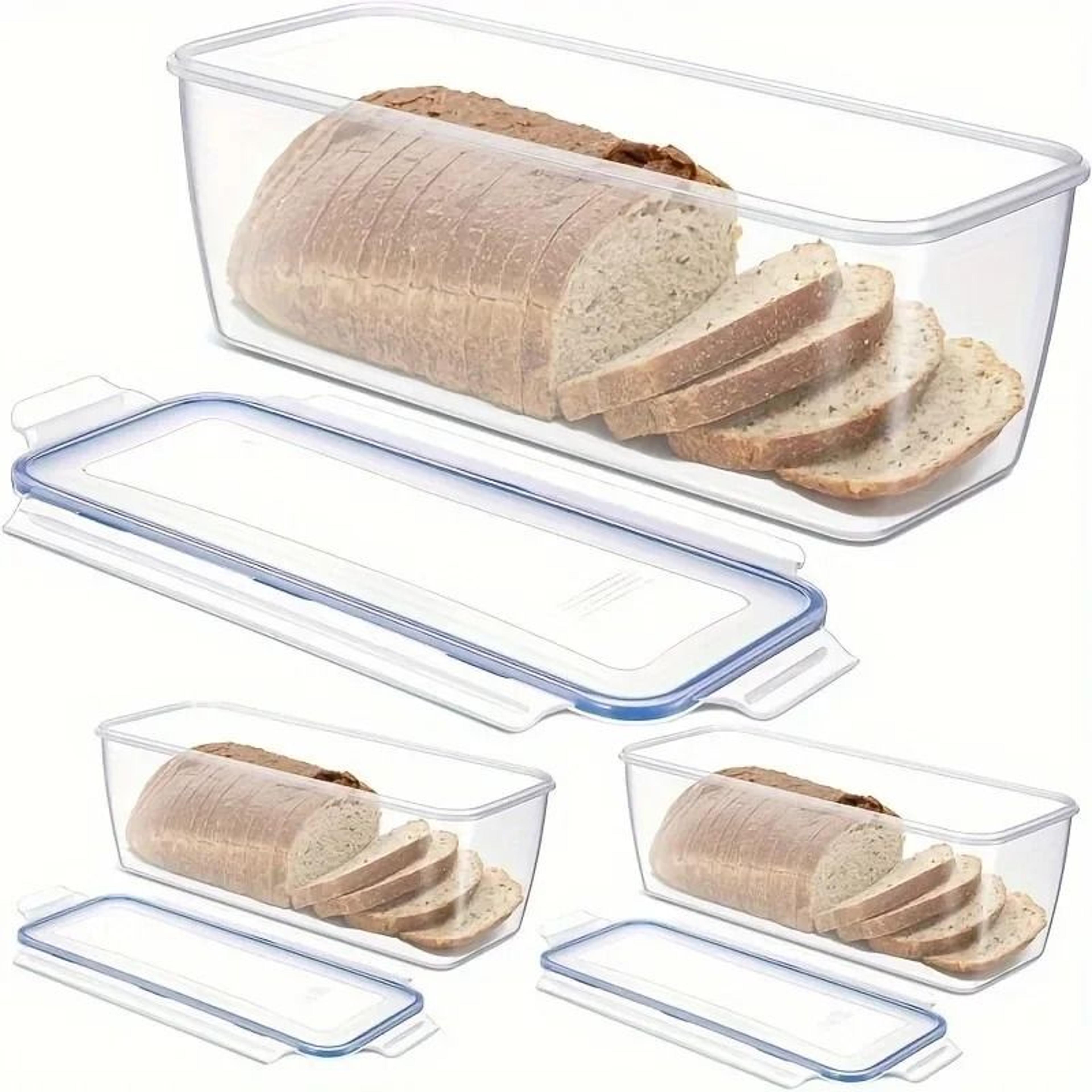 airtight bread storage box with lid – fresh-keeping bread storage container for sandwich loaves and homemade bread