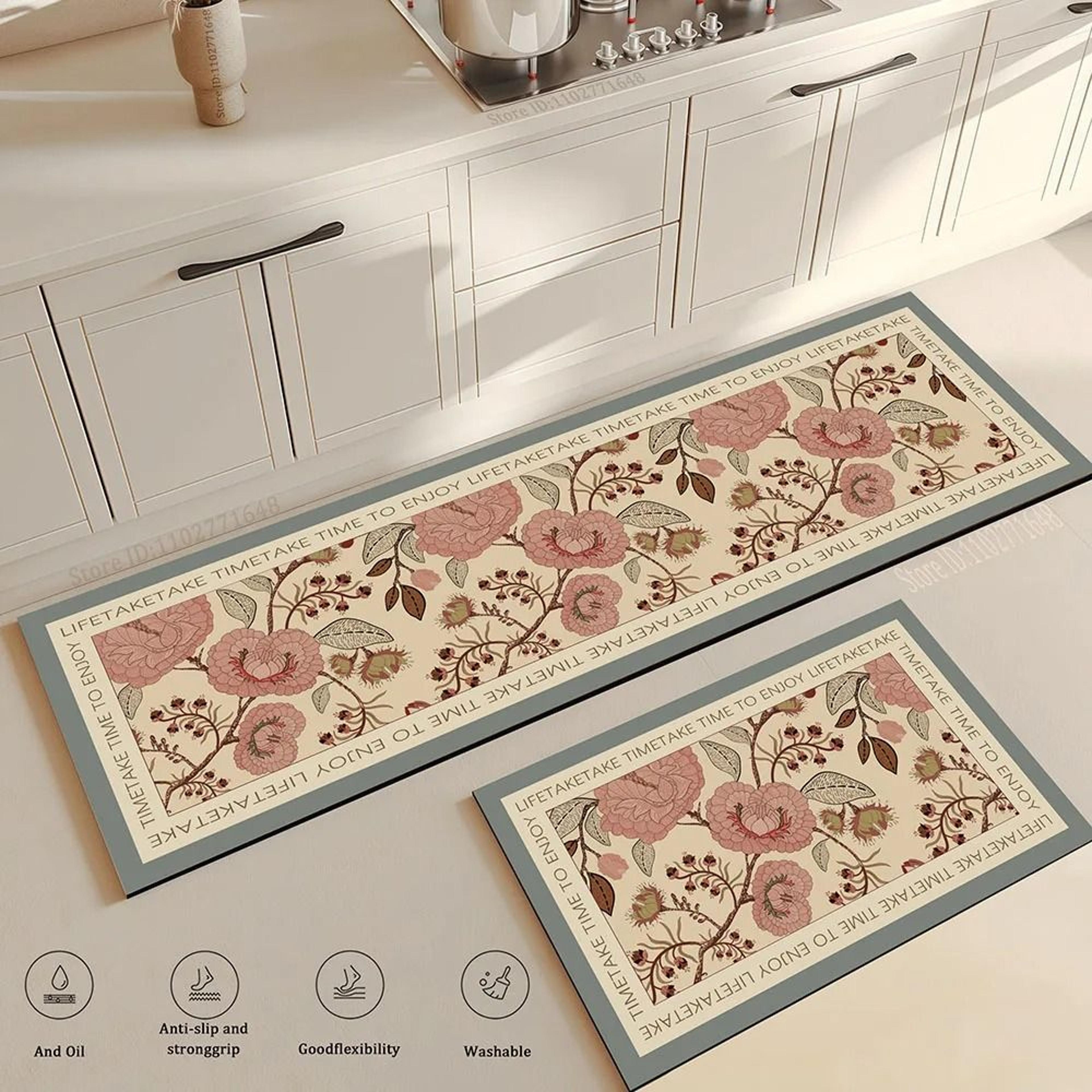 anti-fatigue non-slip kitchen floor mat – soft washable kitchen runner rug for comfort and floor protection