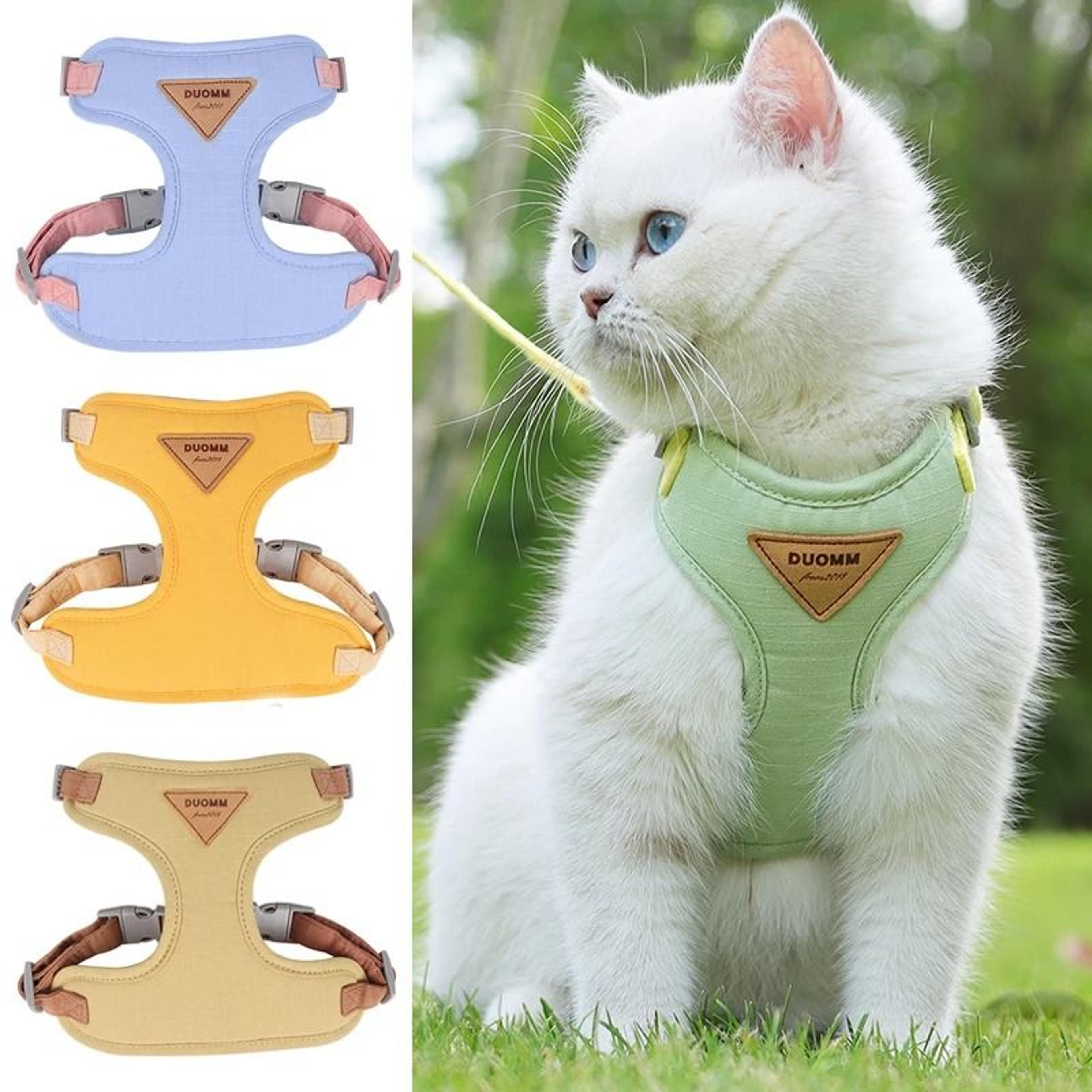 cozy soft adjustable cat harness and leash set for safe outdoor walks and adventures