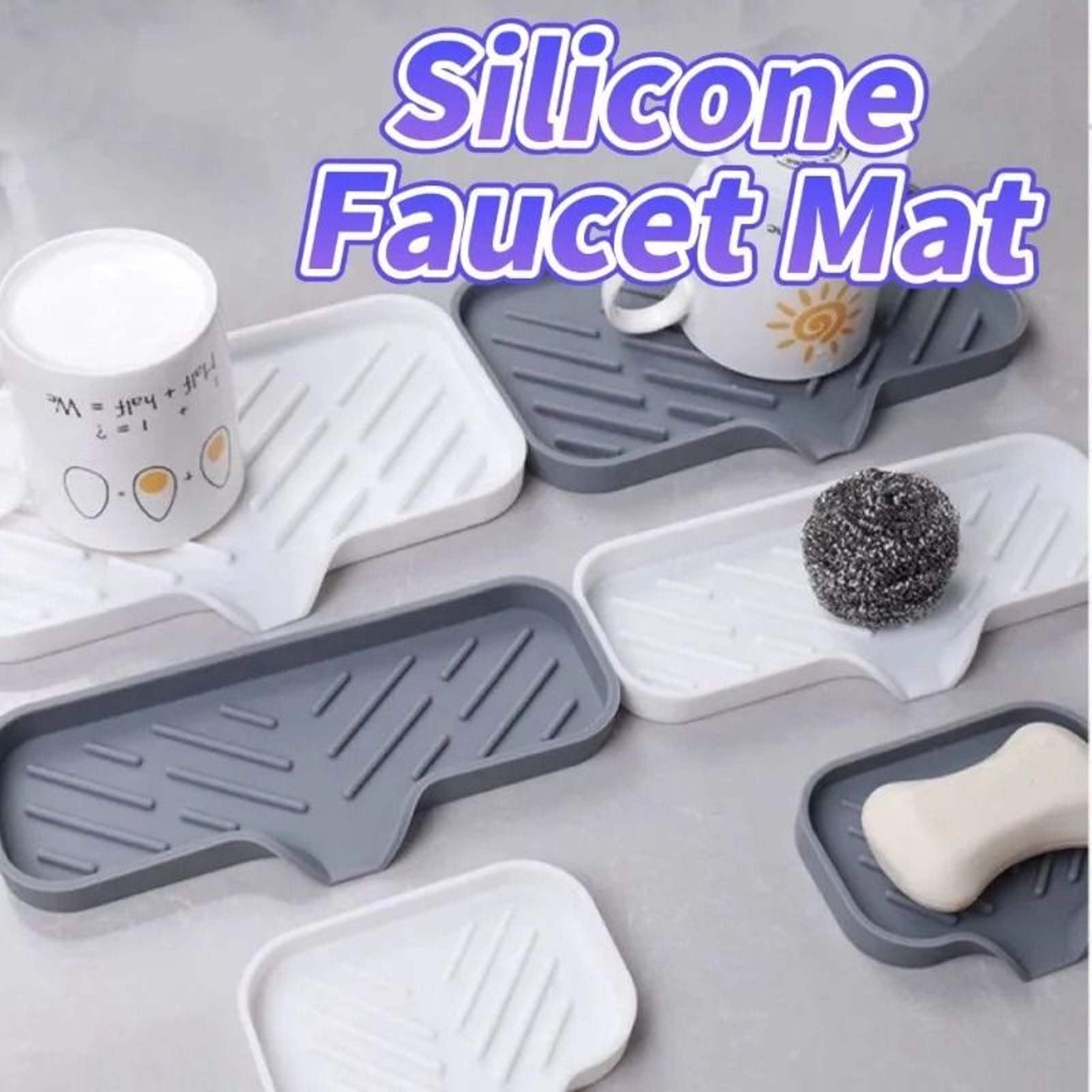 silicone sink sponge holder tray
