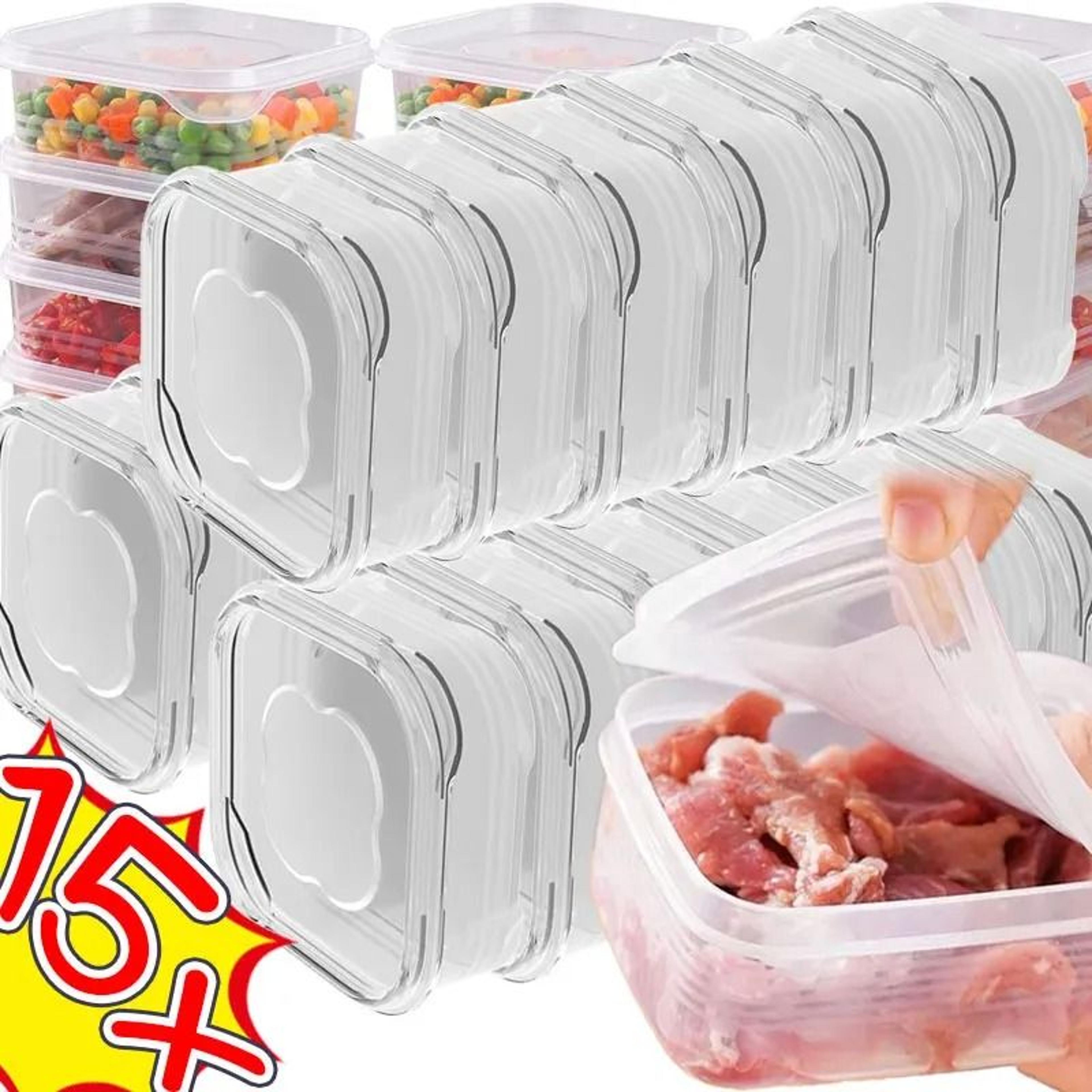 freezer safe meat storage container with lid for refrigerator and microwave use