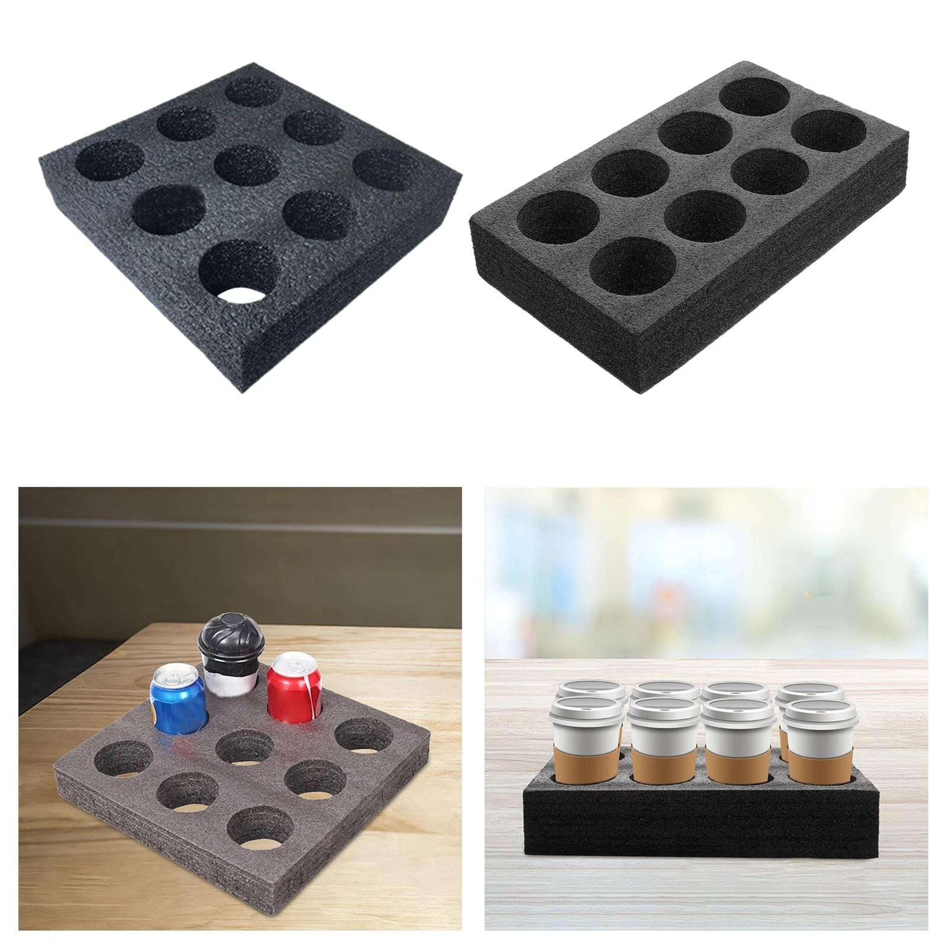 reusable coffee cup carrier tray for hot and cold drinks