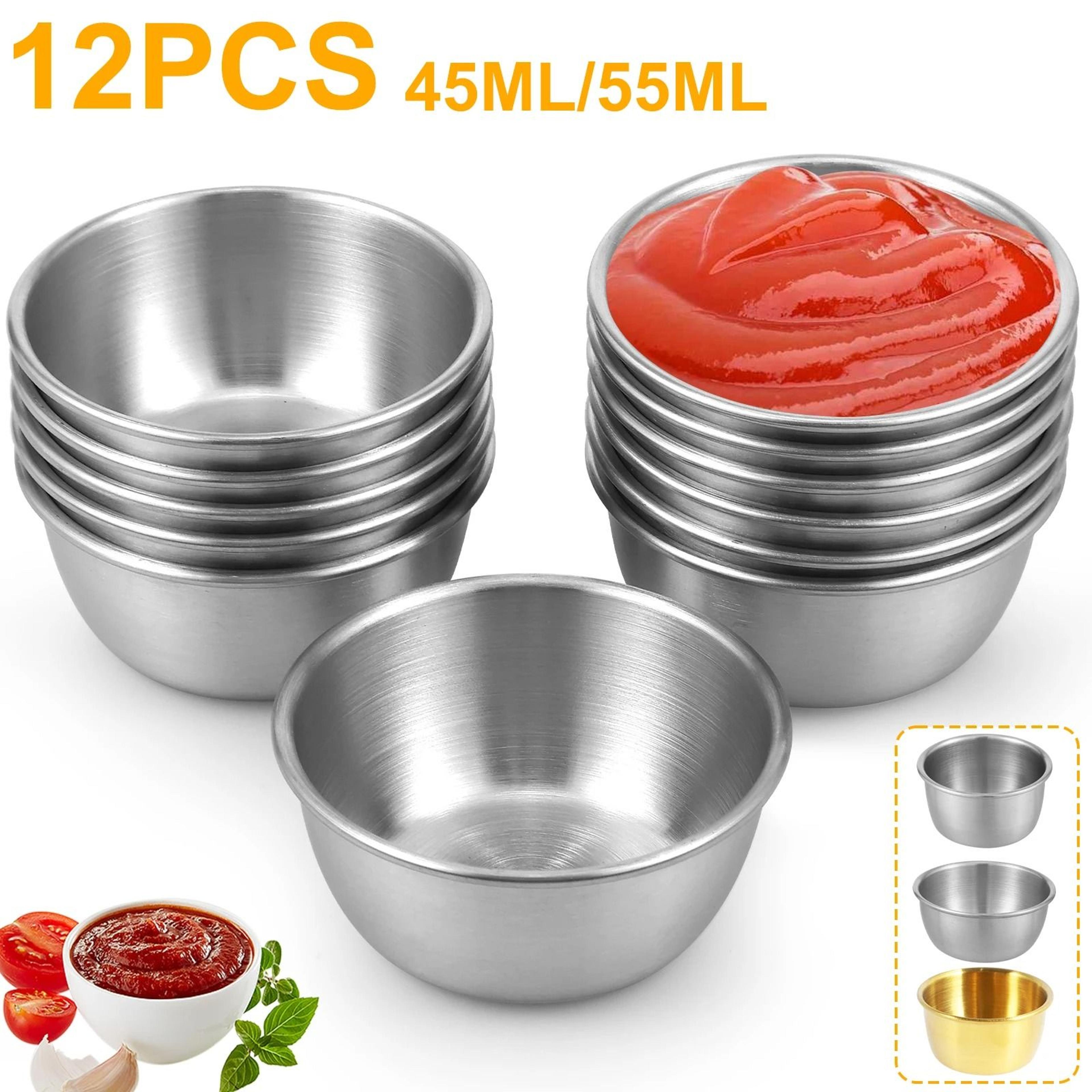 stainless steel dipping sauce cups