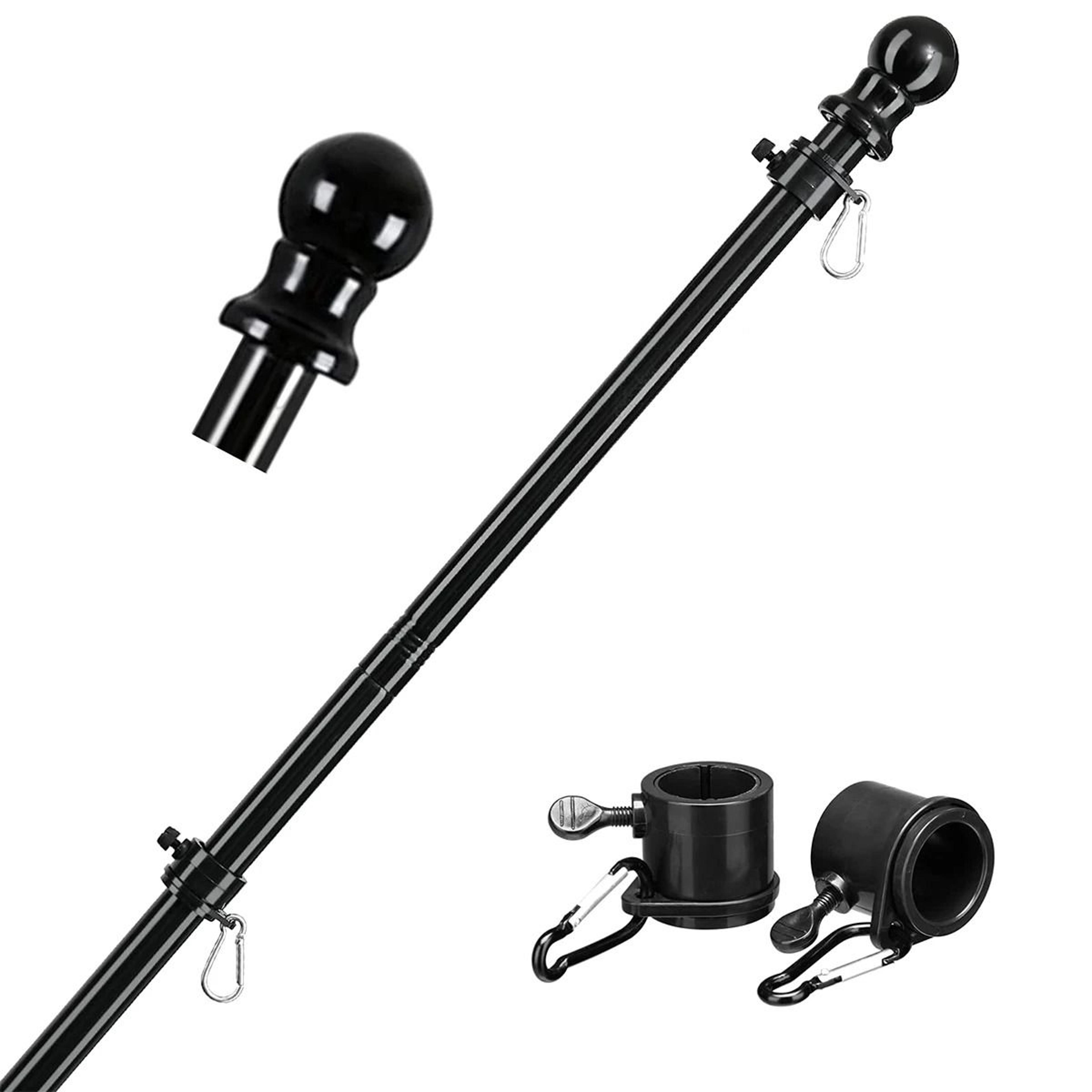 telescopic wall mount flag pole