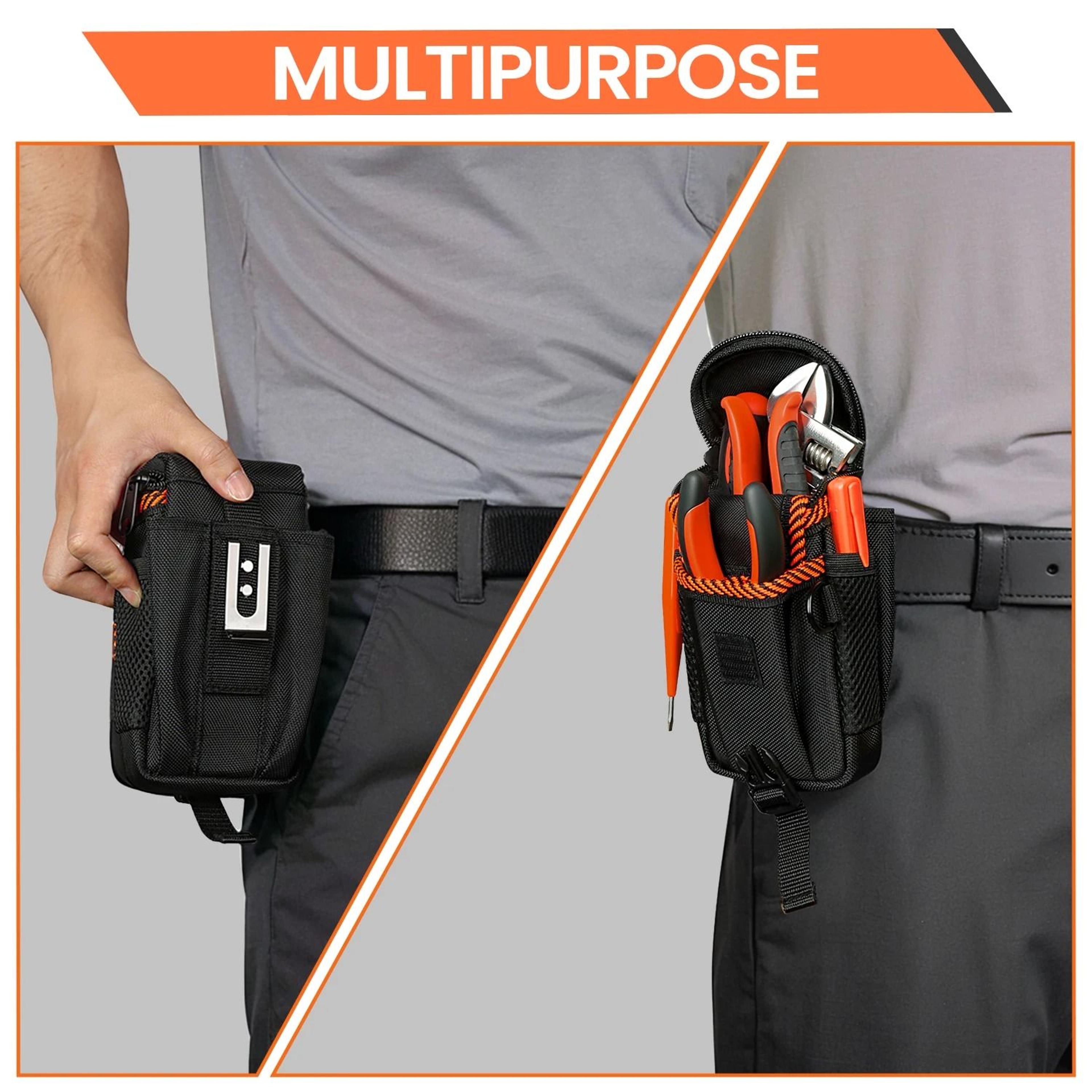 mini belt clip tool pouch for electricians