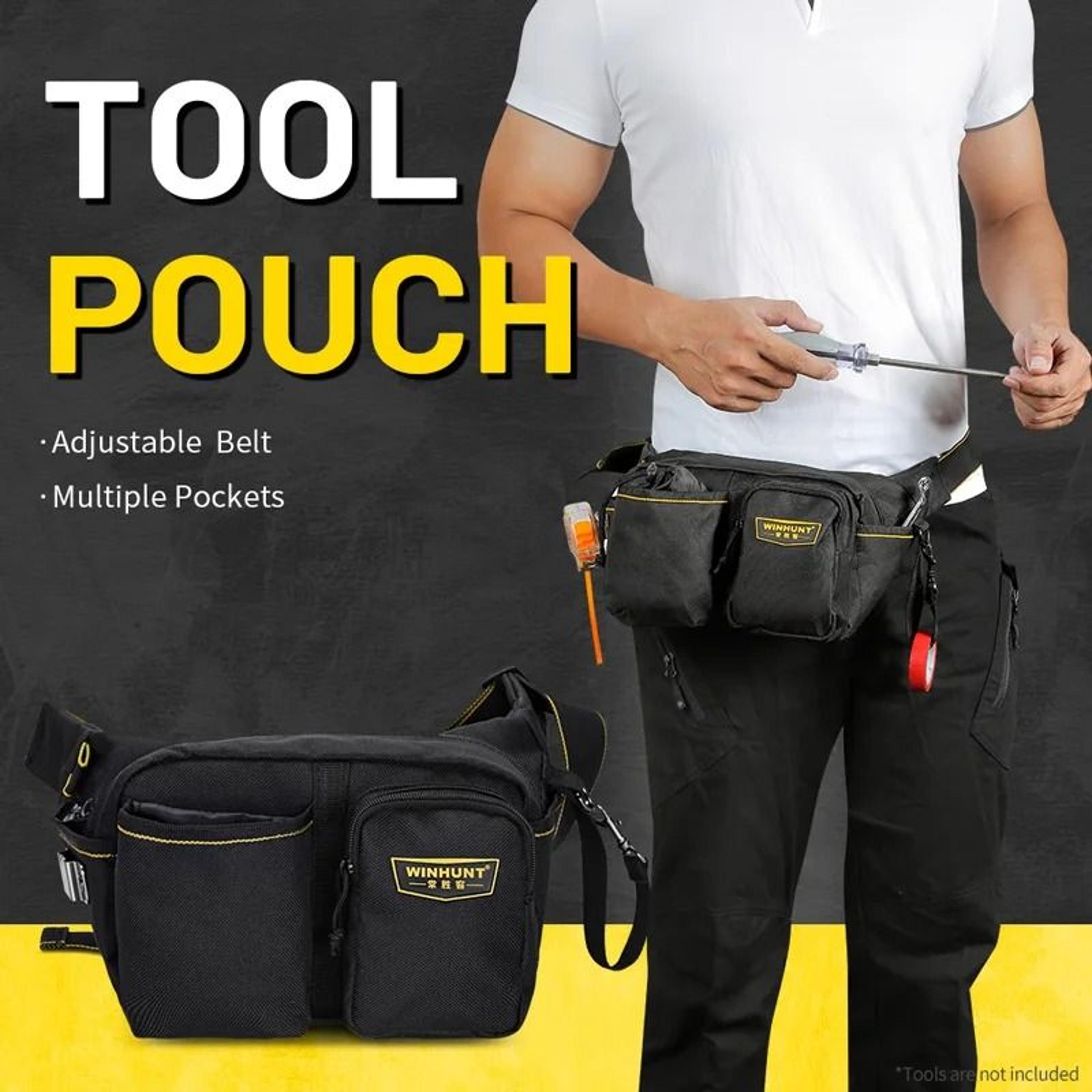 thickened electrician tool waist bag with multi pocket storage