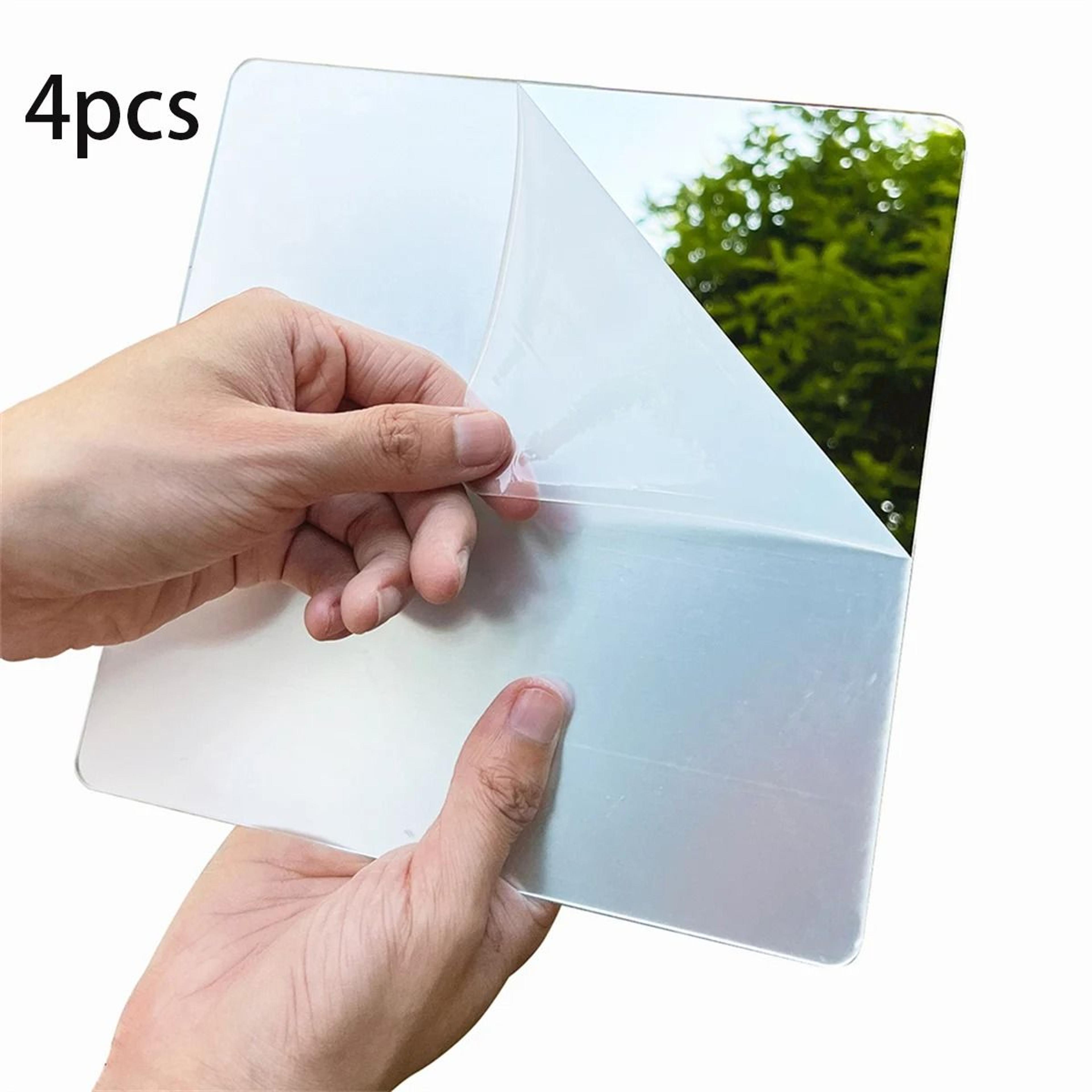 square acrylic mirror wall stickers set