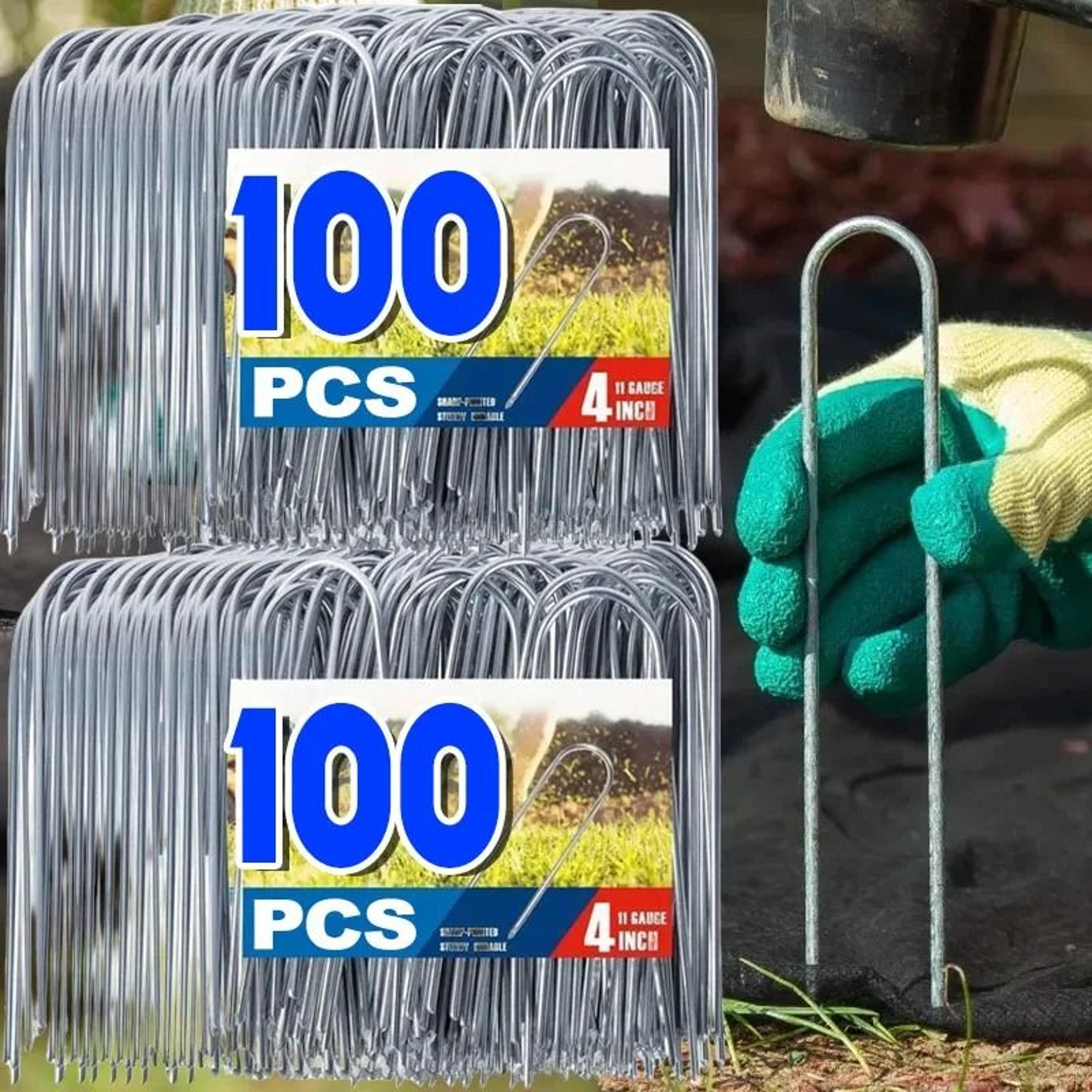 galvanized garden ground stakes