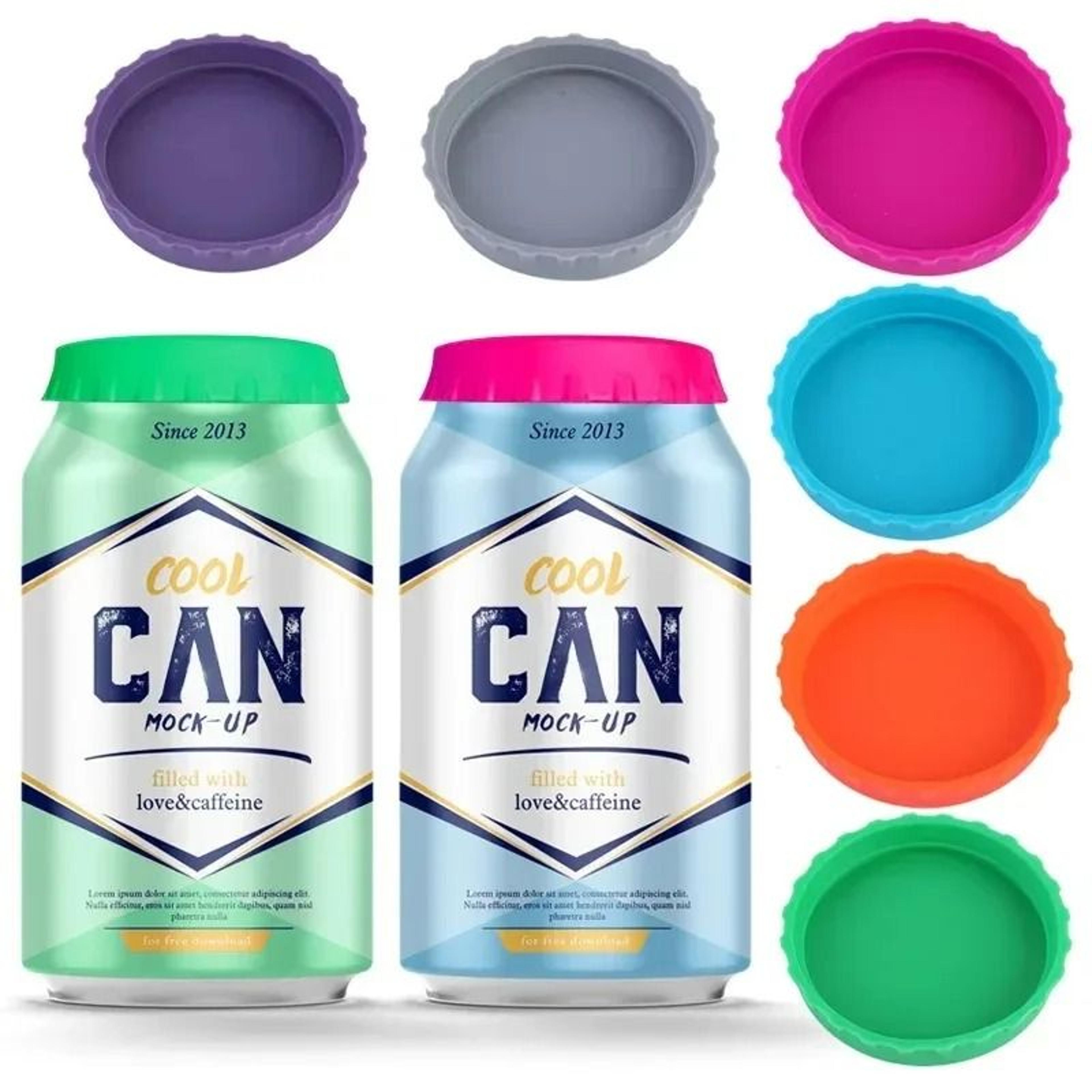 reusable silicone soda can lids