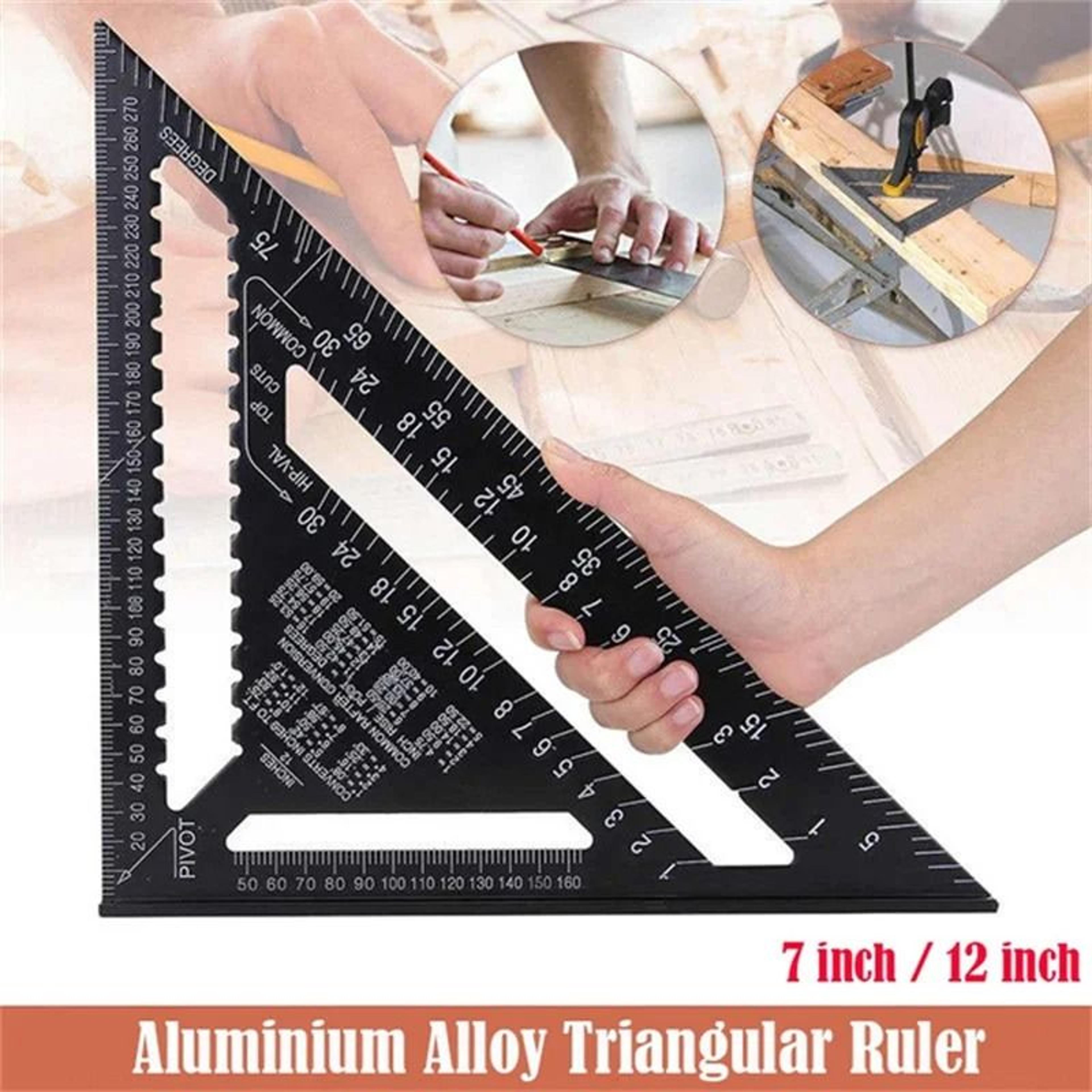 aluminum triangle ruler for carpenter woodworking measuring layout
