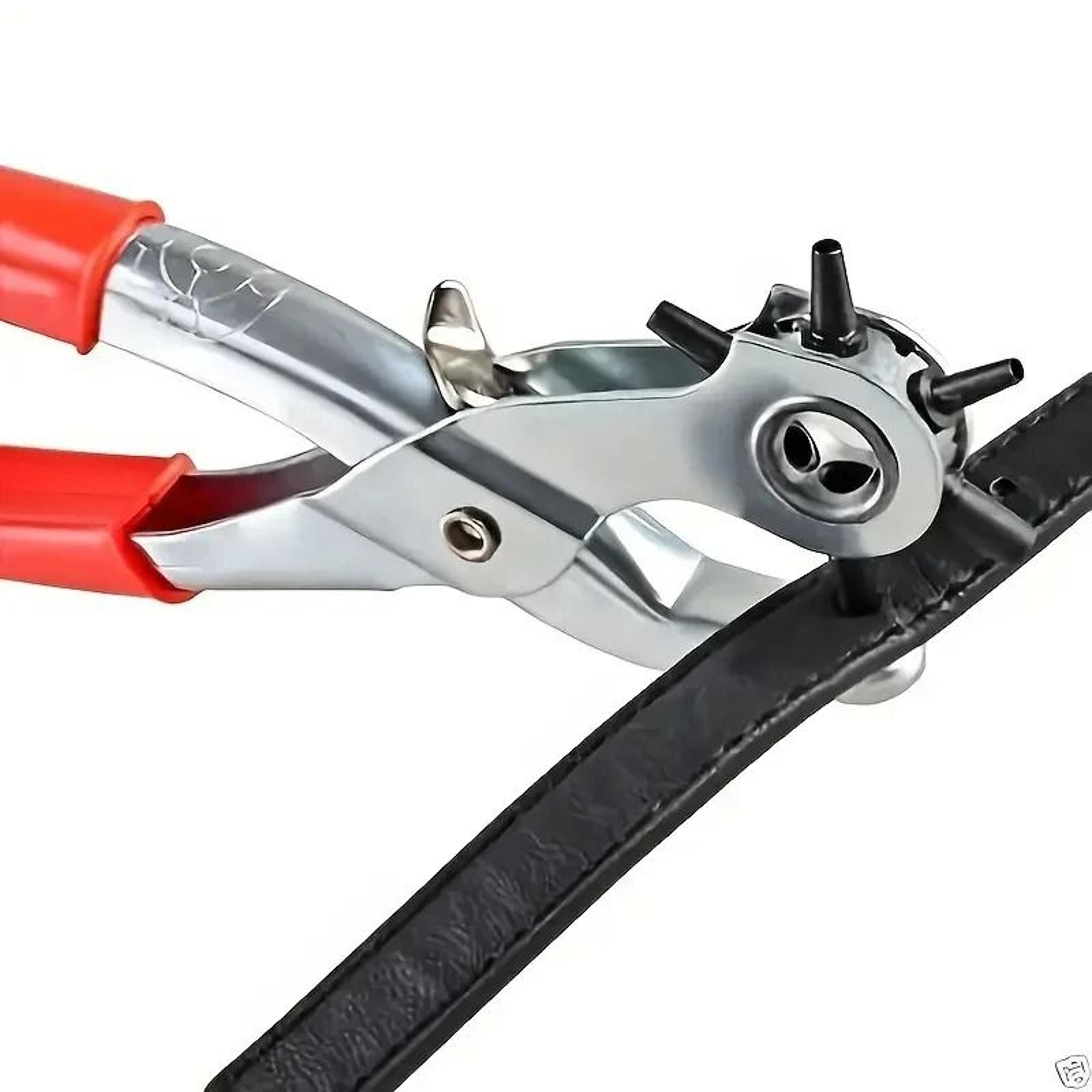 rotary leather hole punch tool for belts bags and repairs
