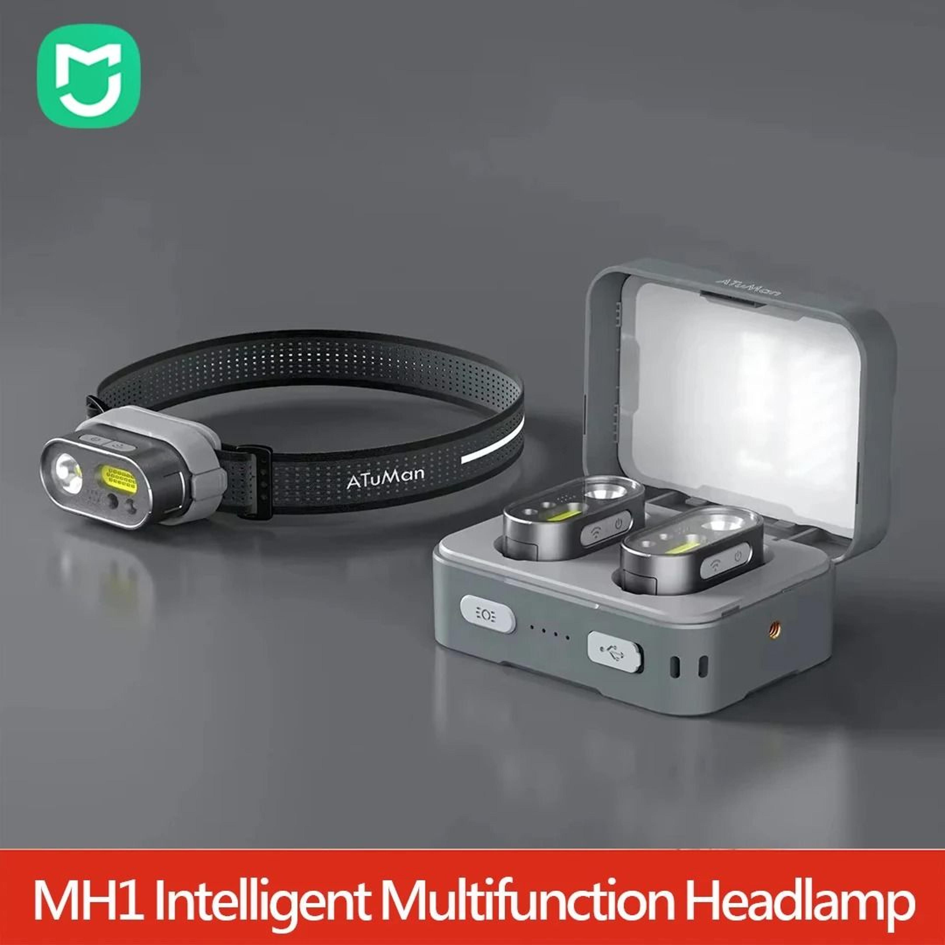 rechargeable motion sensor led headlamp for outdoor work and camping