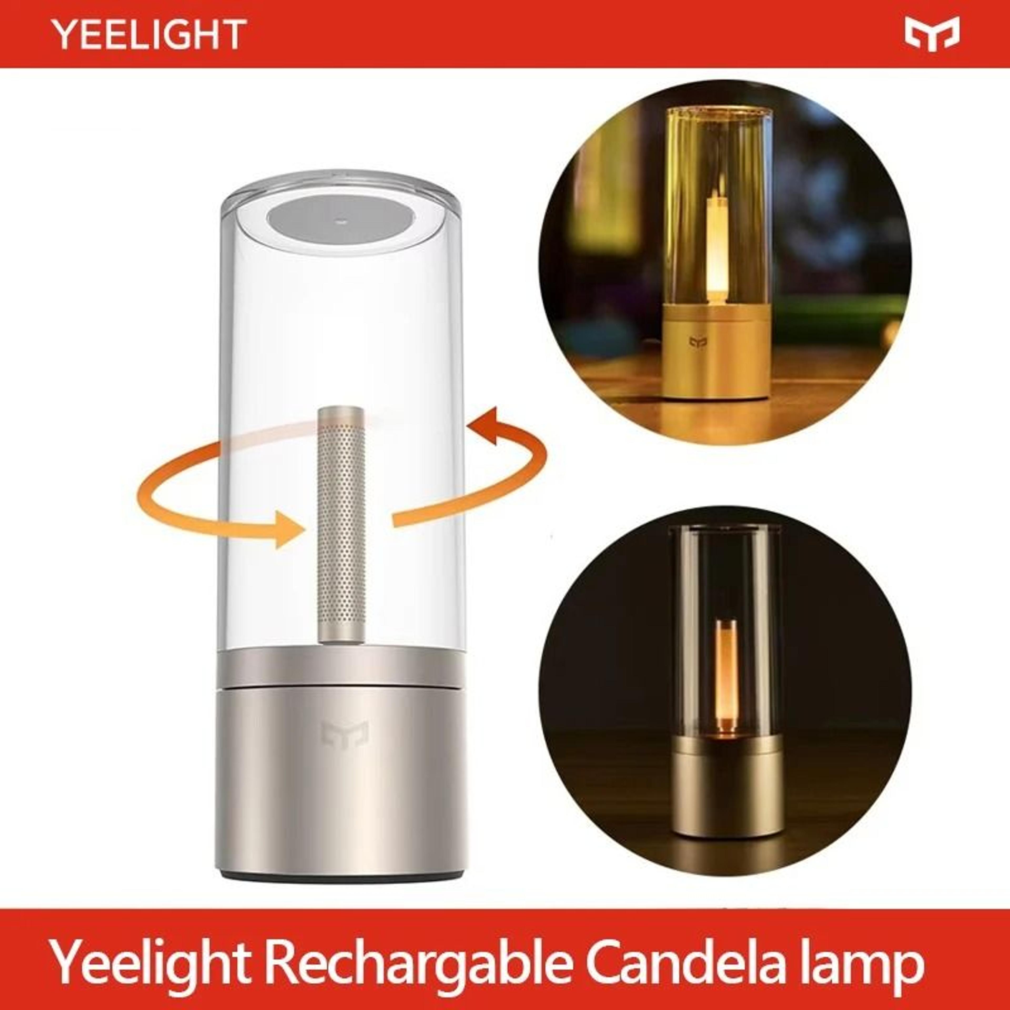 rechargeable dimmable led candela nightstand lamp