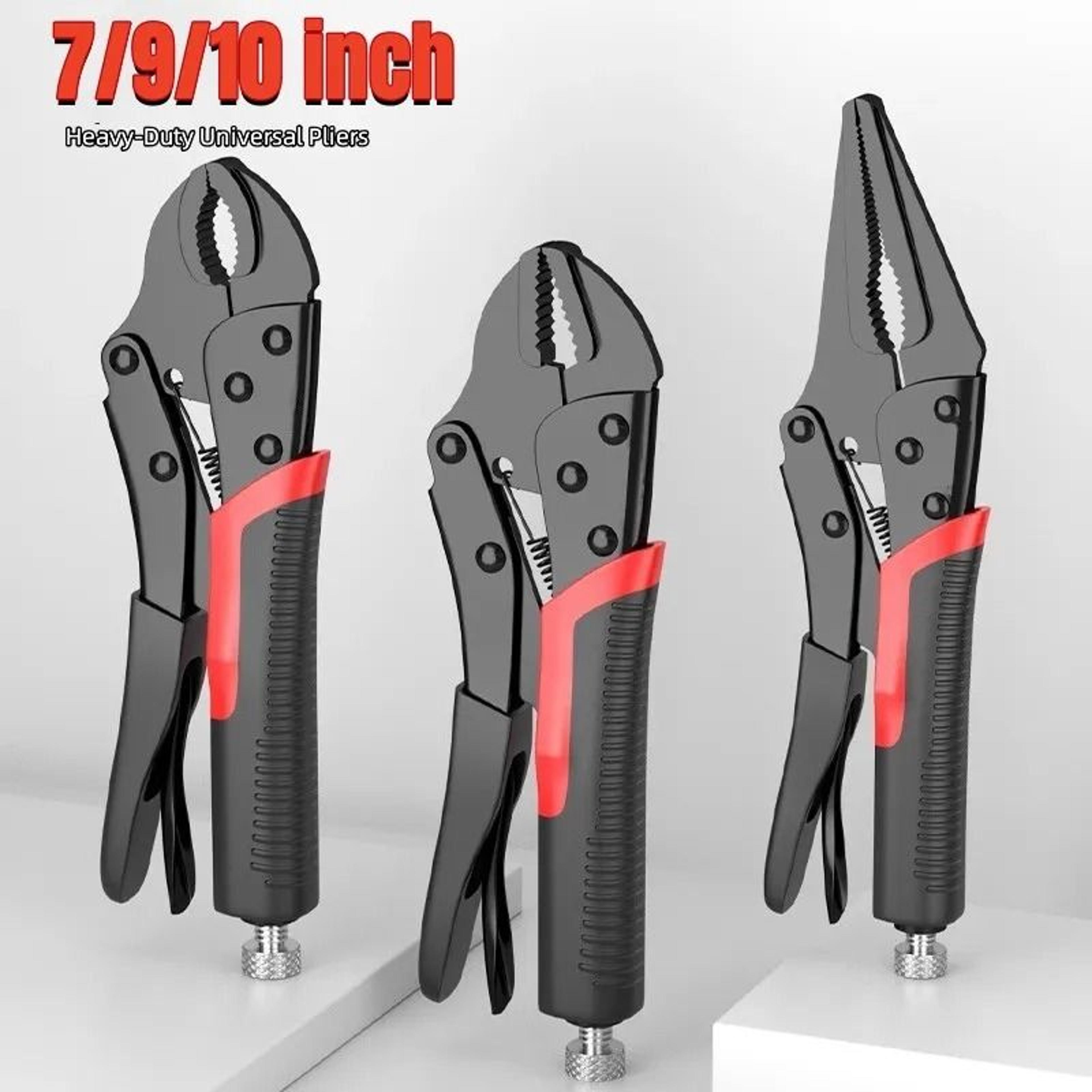 heavy duty locking pliers with fixed jaw clamp for repair work