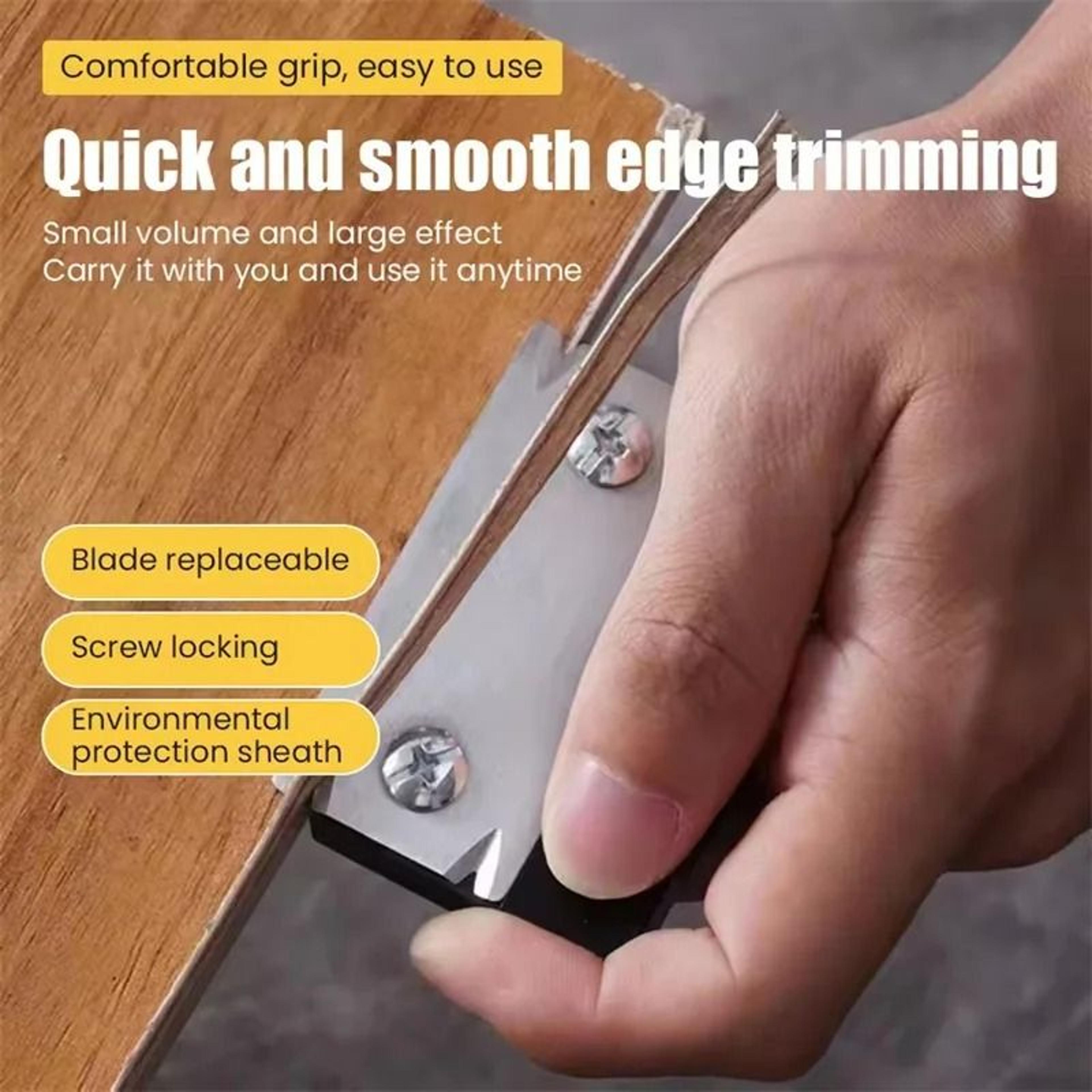 metal edge banding trimmer manual woodworking corner planer and deburring tool