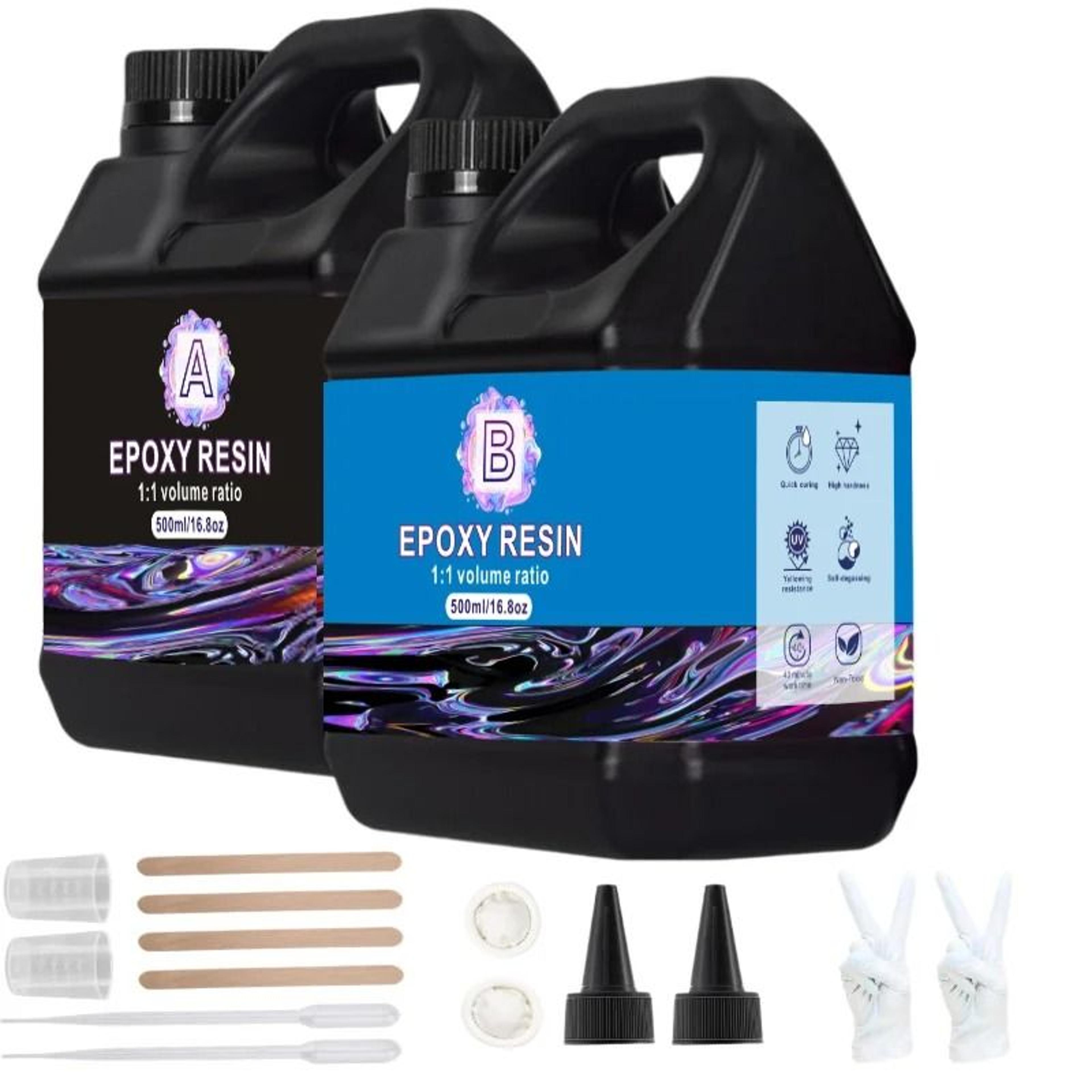 crystal clear epoxy resin kit for diy art crafts and jewelry making