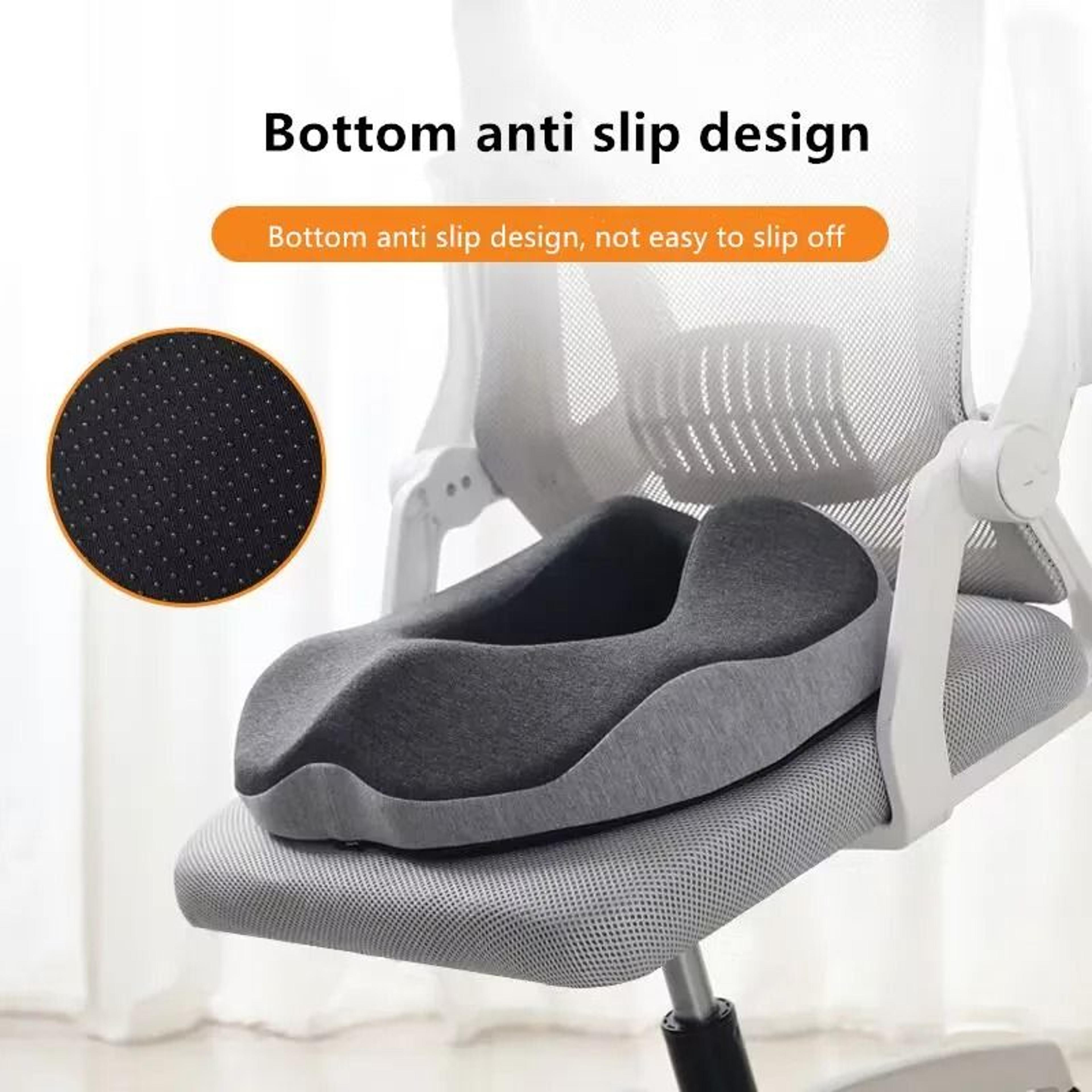 memory foam donut seat cushion for tailbone and office comfort