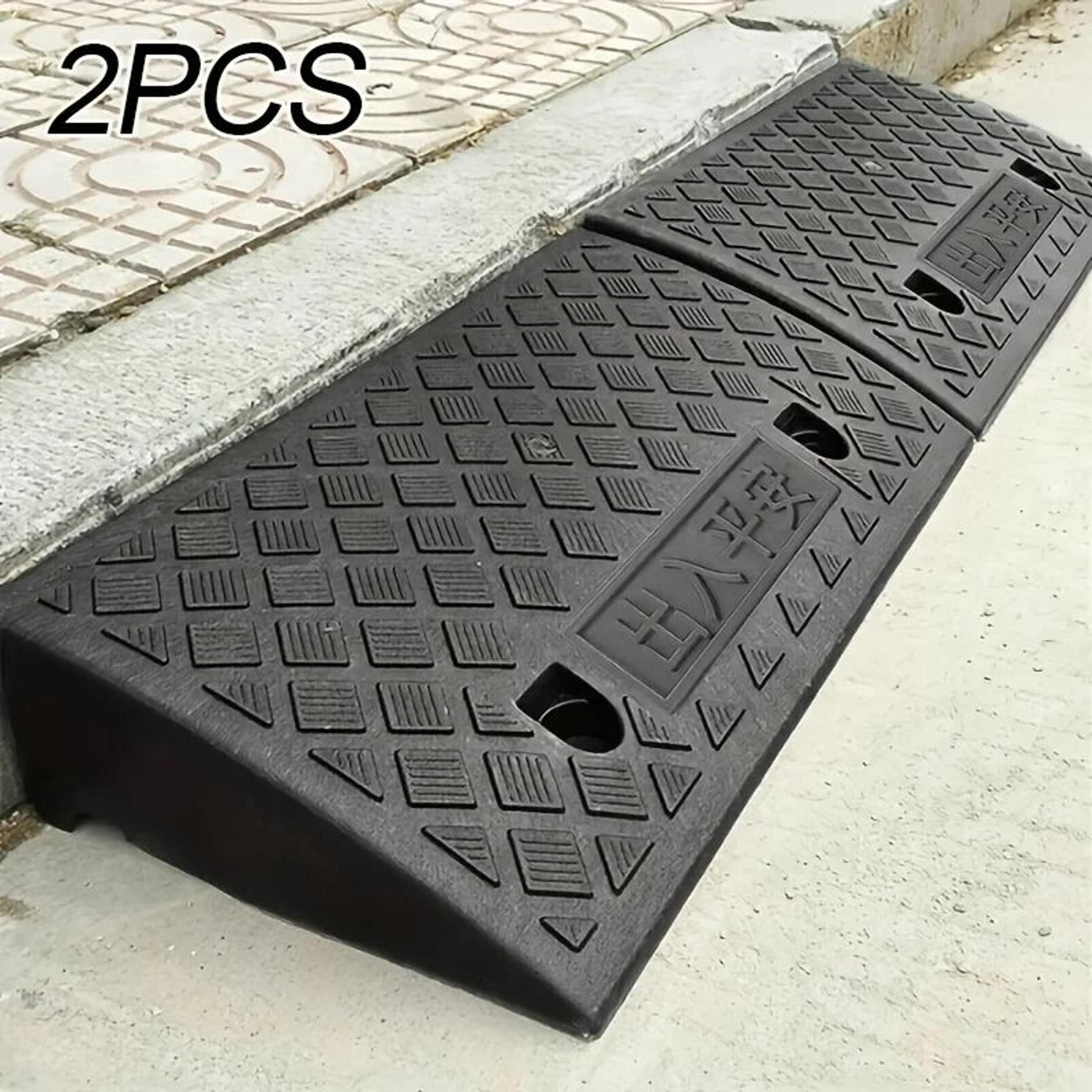portable aluminum wheelchair threshold ramp for cars doorways and steps