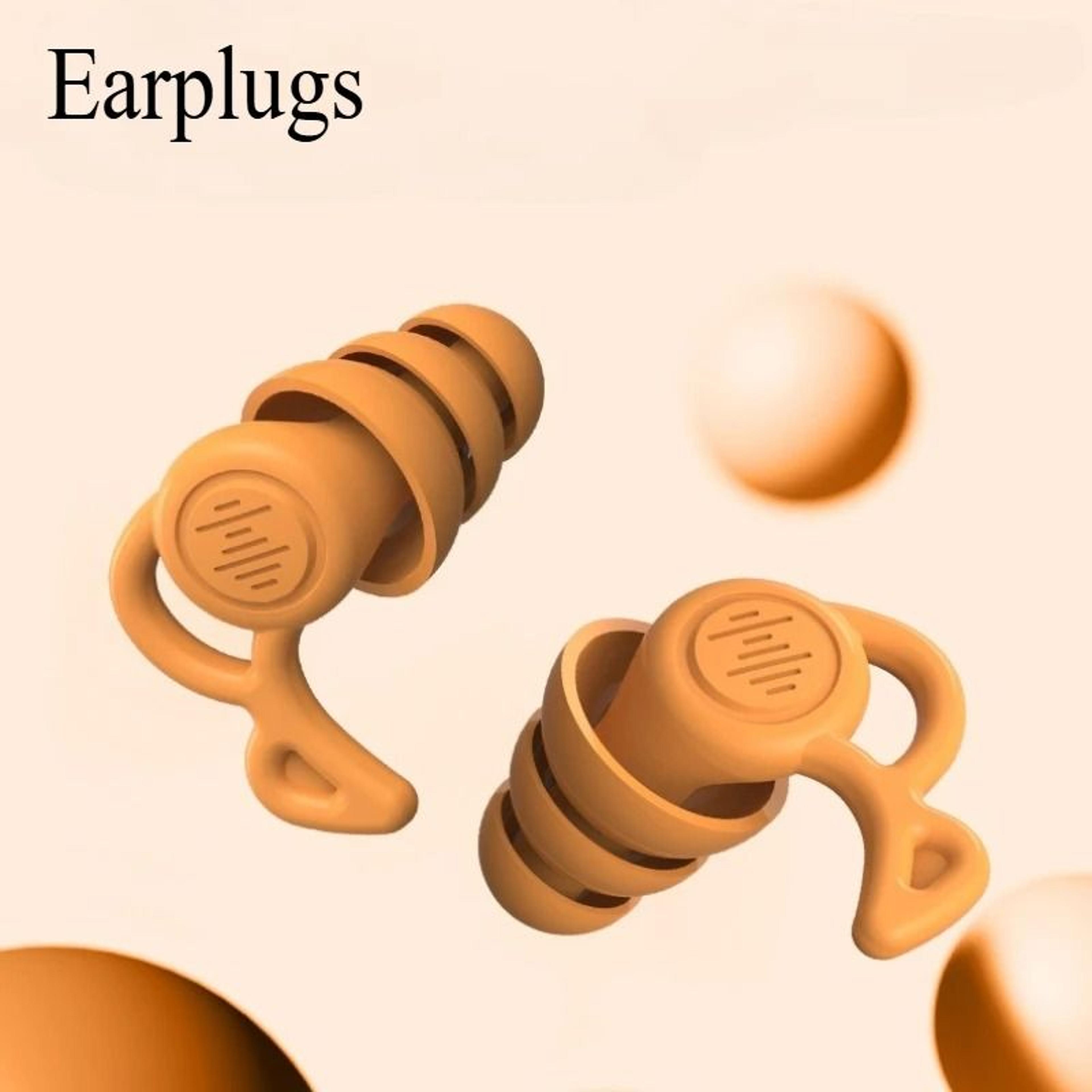 reusable soft silicone earplugs noise reducing ear plugs for sleep travel and focus