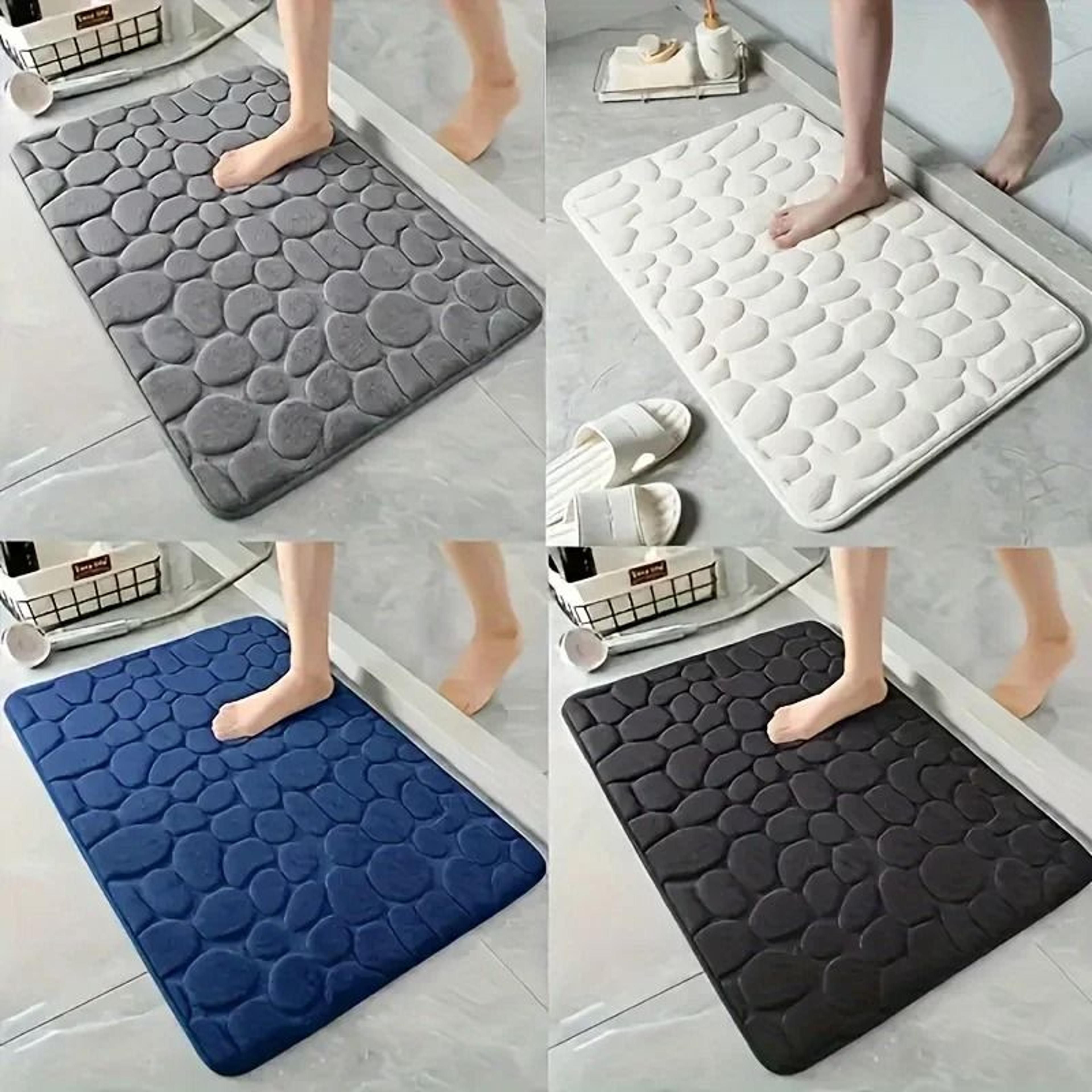 ultra absorbent coral velvet bathroom mat non slip water absorbent bath rug