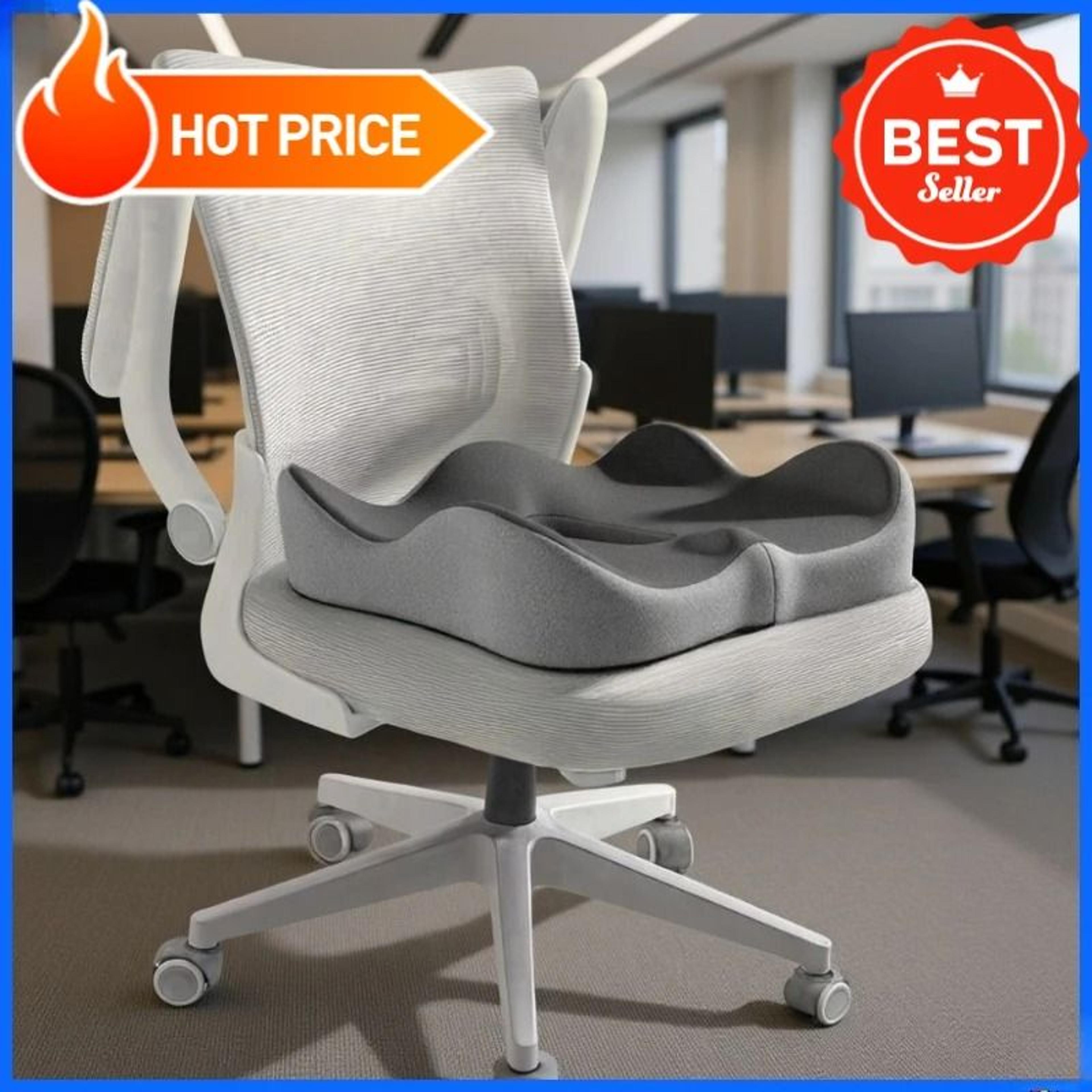 ergonomic memory foam coccyx seat cushion tailbone pressure relief chair pad