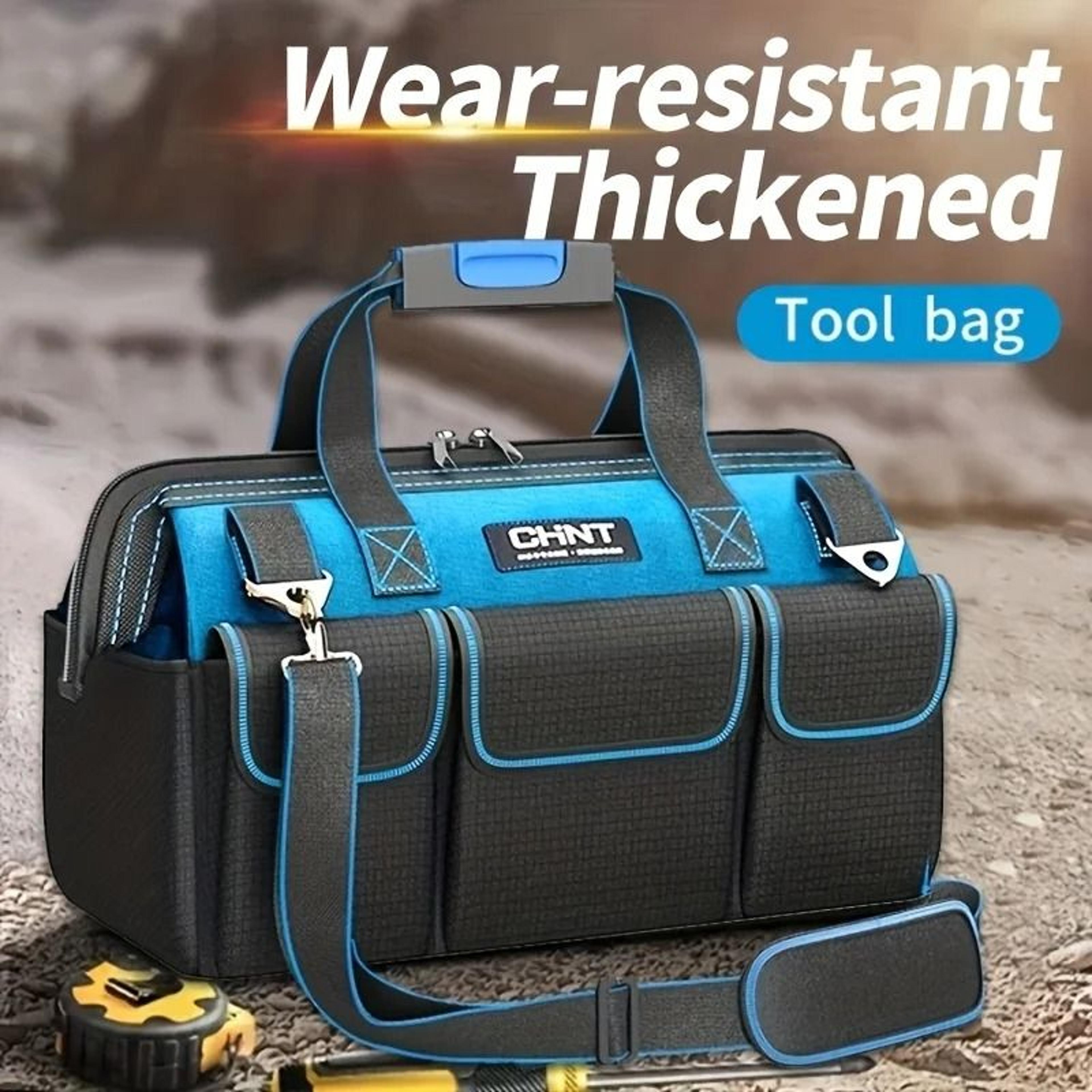 large waterproof tool bag multi pocket electrician storage organizer for tools and hardware
