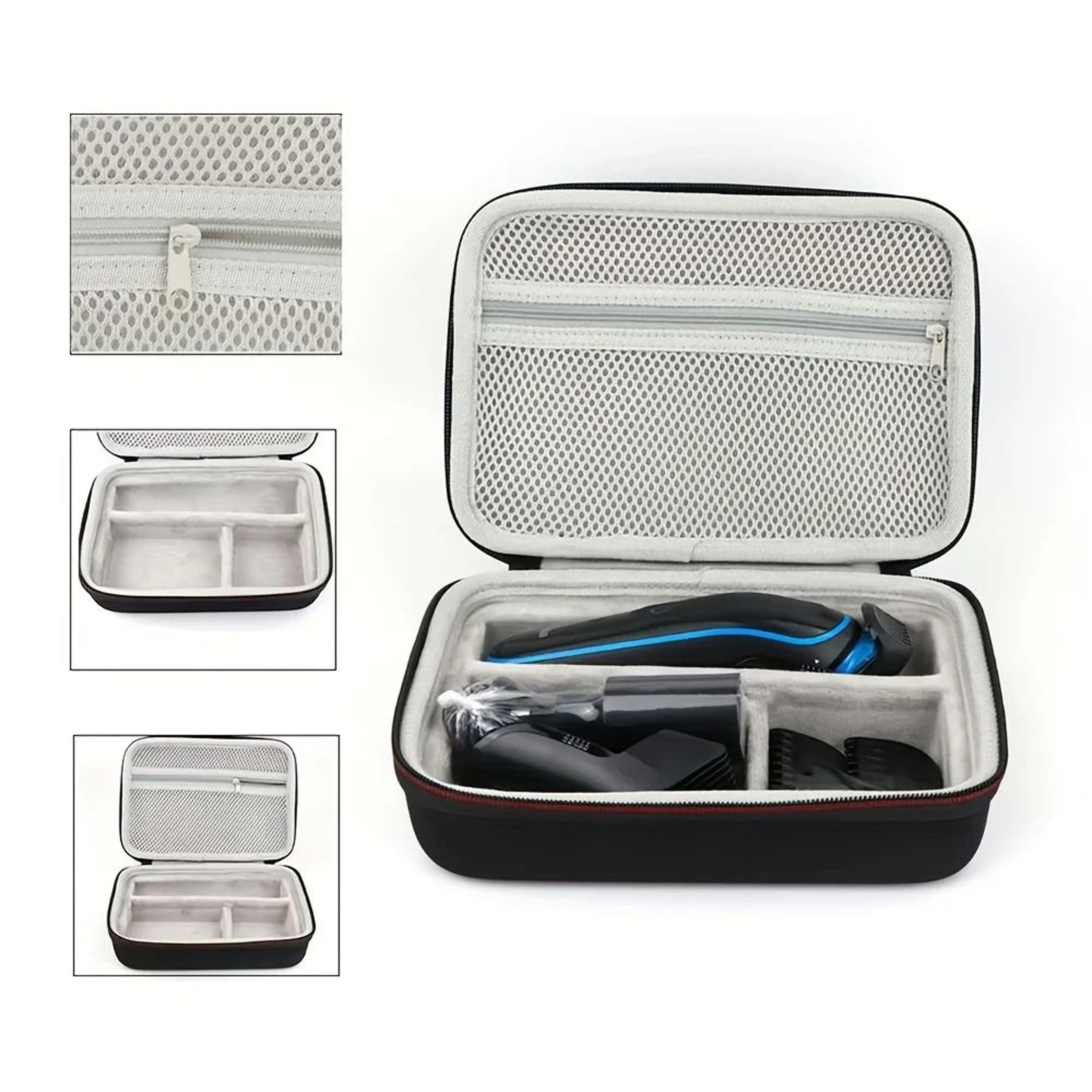 eva electric razor storage case portable shaver bag for grooming accessories