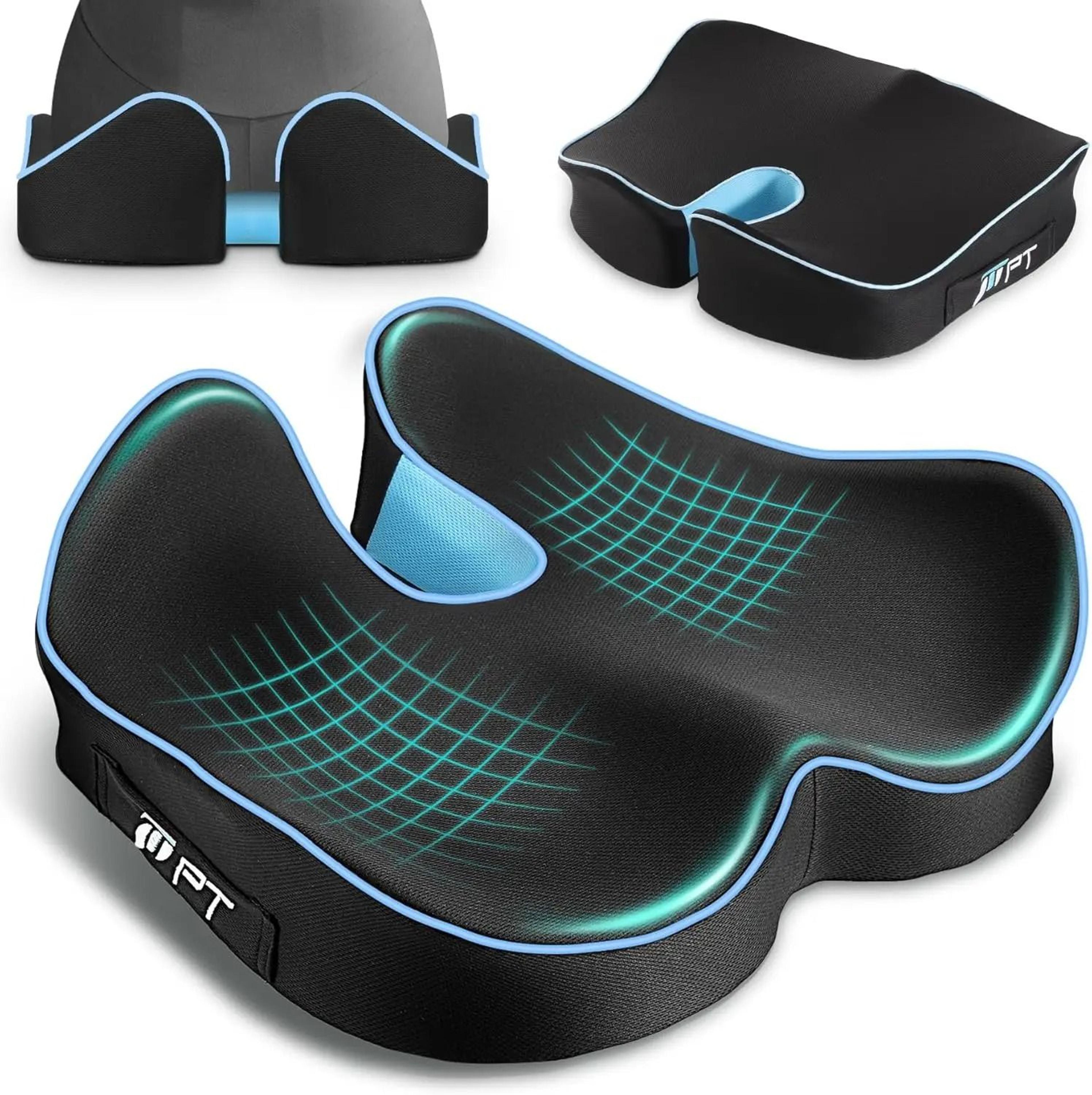 ergonomic memory foam seat cushion for office chair car travel and tailbone support