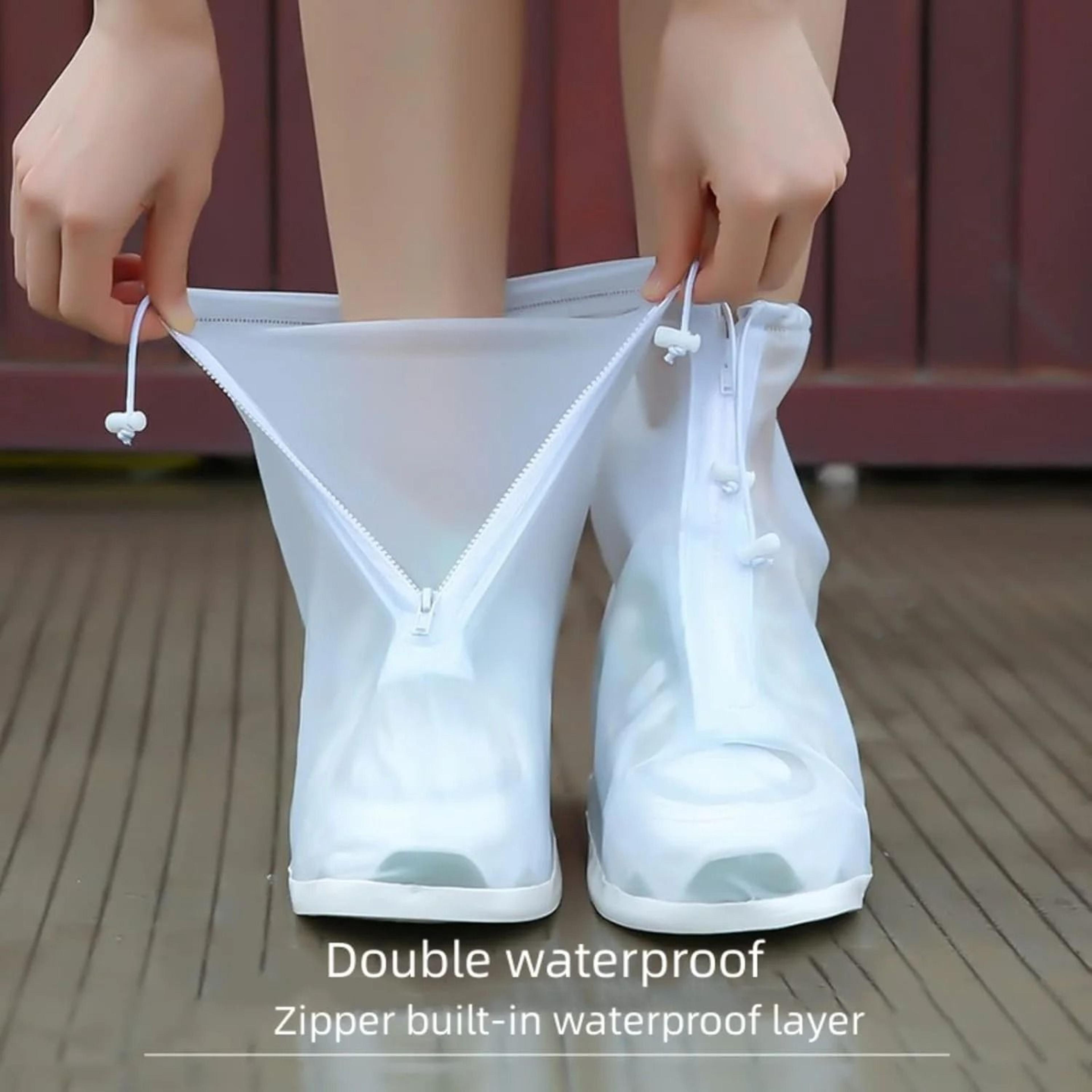 transparent waterproof shoe covers for rain outdoor and travel use