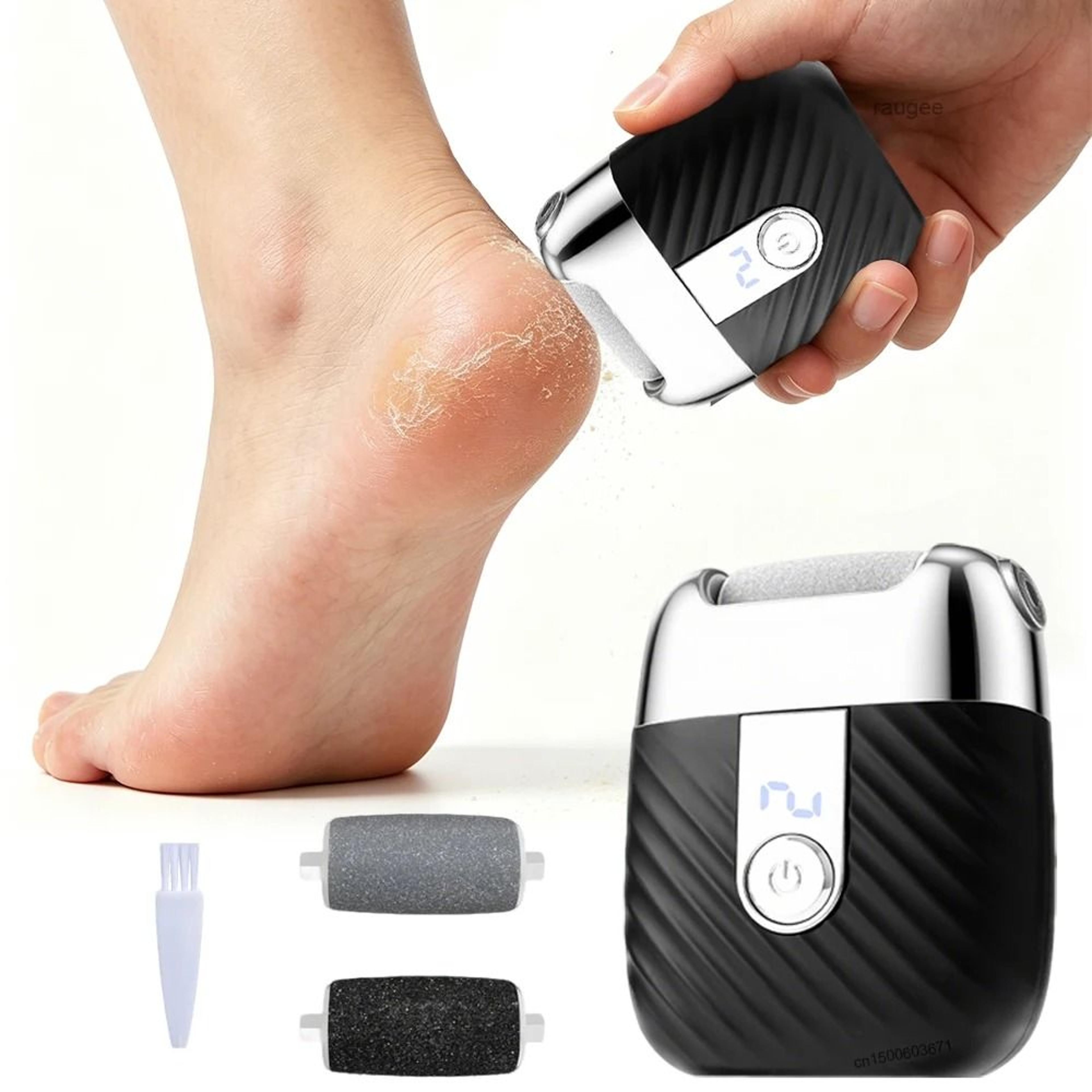 rechargeable electric foot callus remover portable electronic foot file for smooth heels