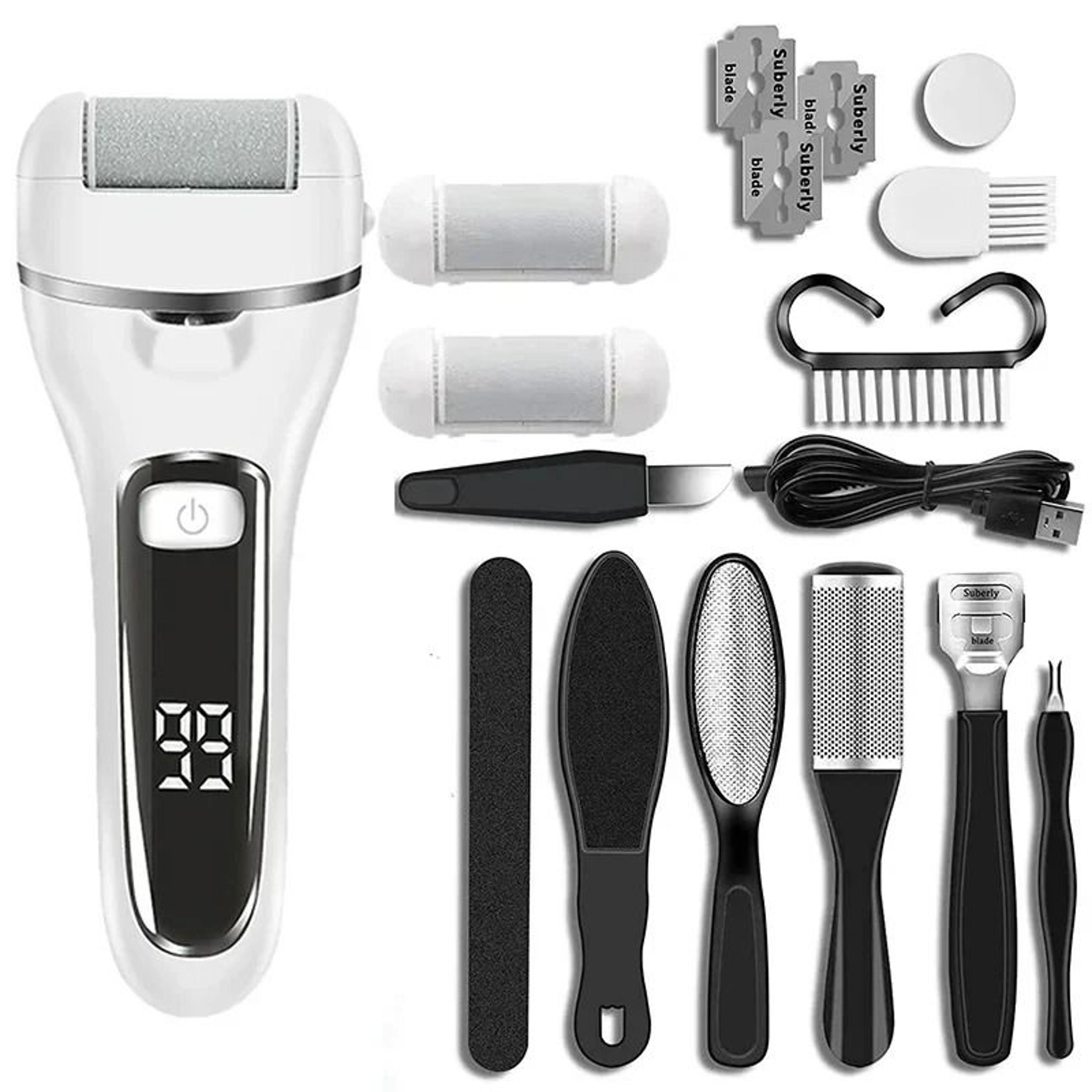 professional usb rechargeable electric foot file callus remover for smooth soft heels
