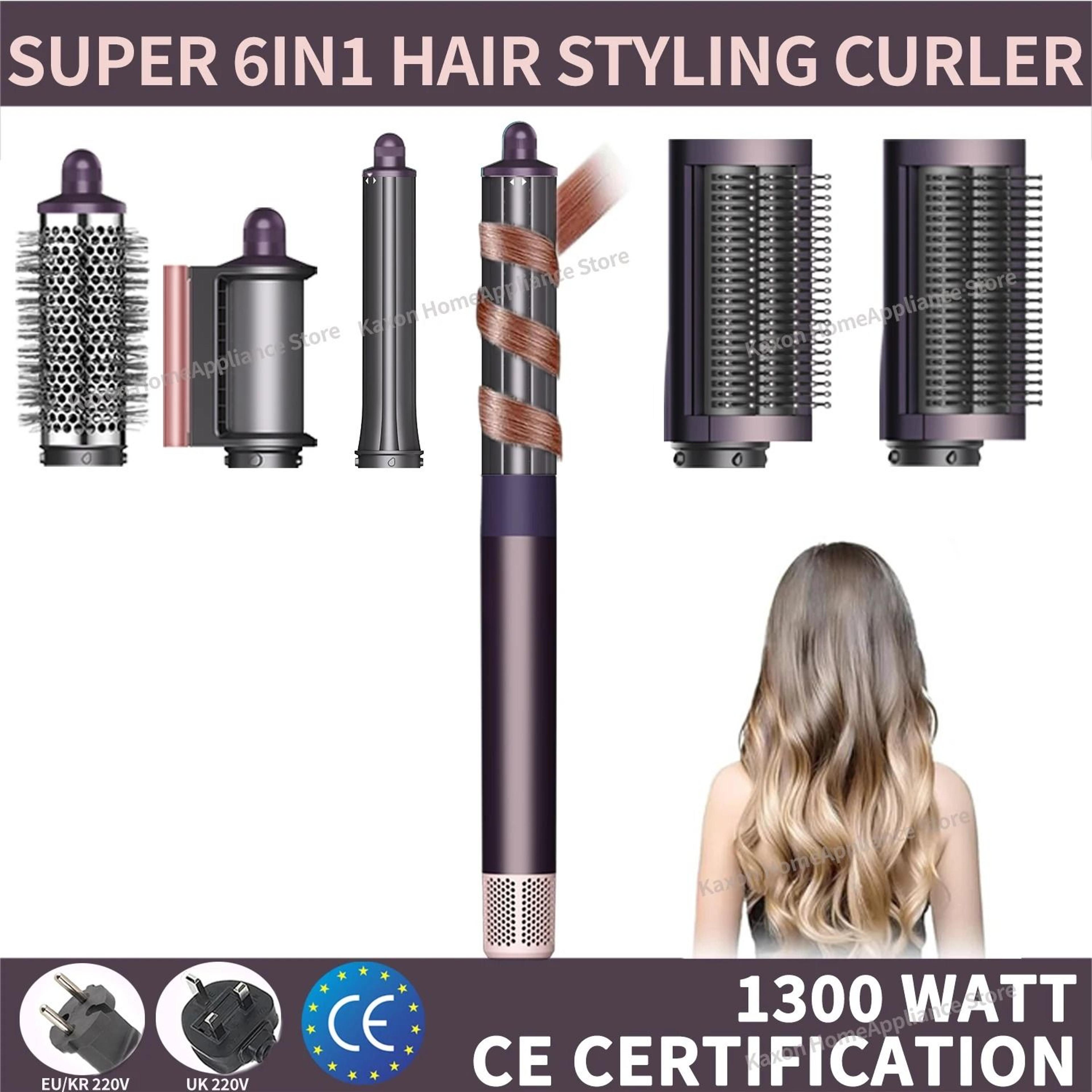 6 in 1 multi hair styler hot air brush auto curling iron and hair dryer set