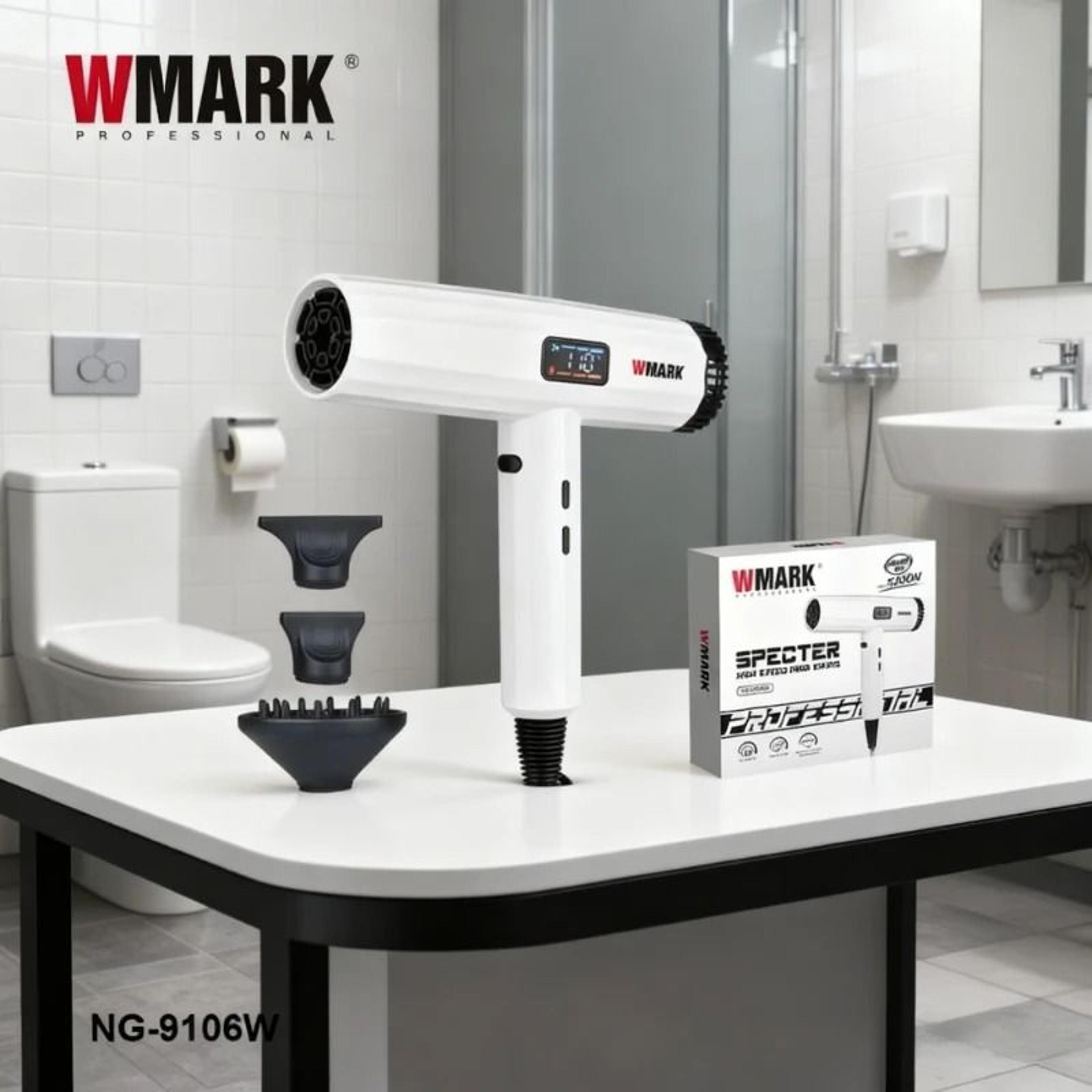 wmark ng 9106w professional high speed ionic hair dryer with 110000 rpm brushless motor