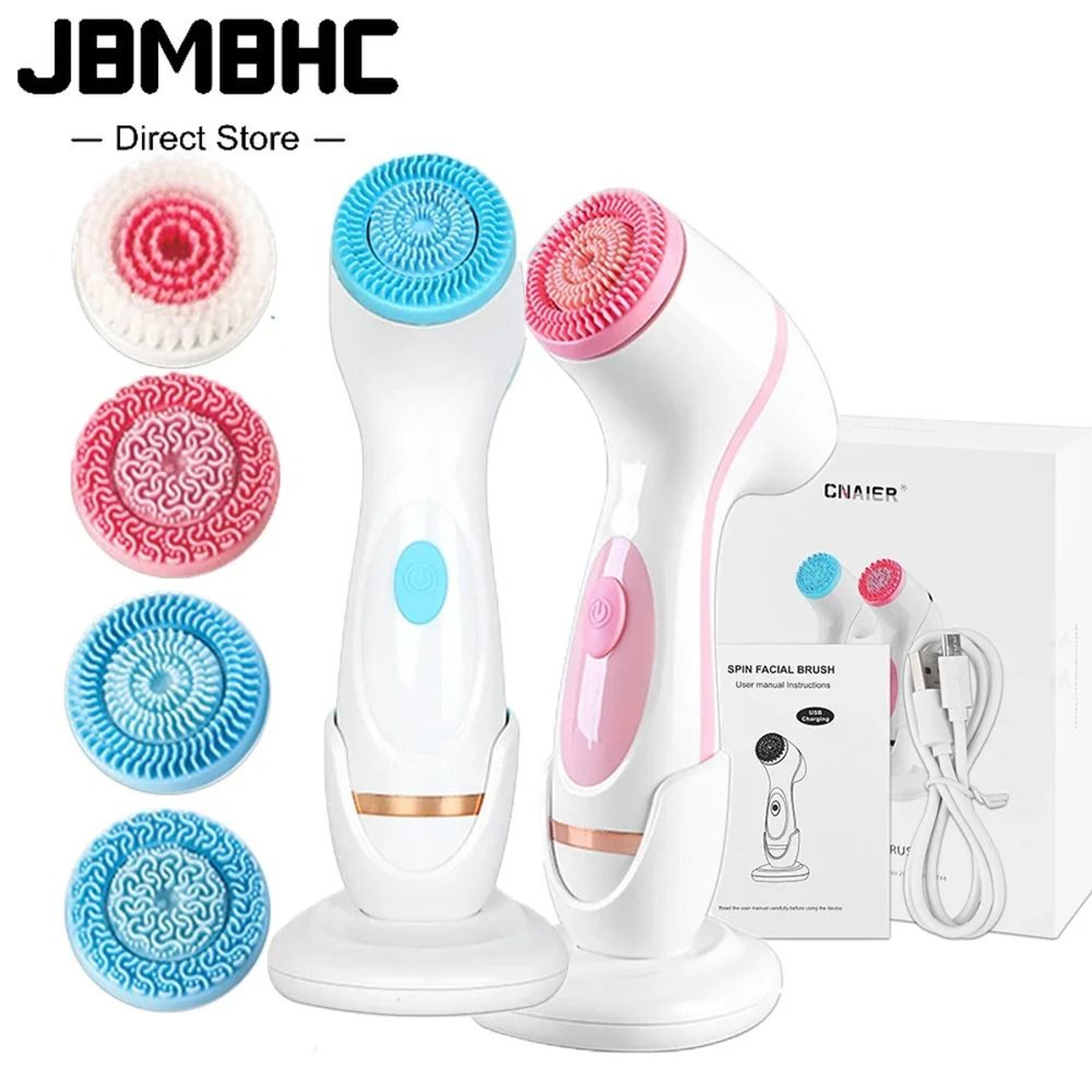 3 in 1 sonic facial cleansing brush electric face cleansing brush ultrasonic face massager
