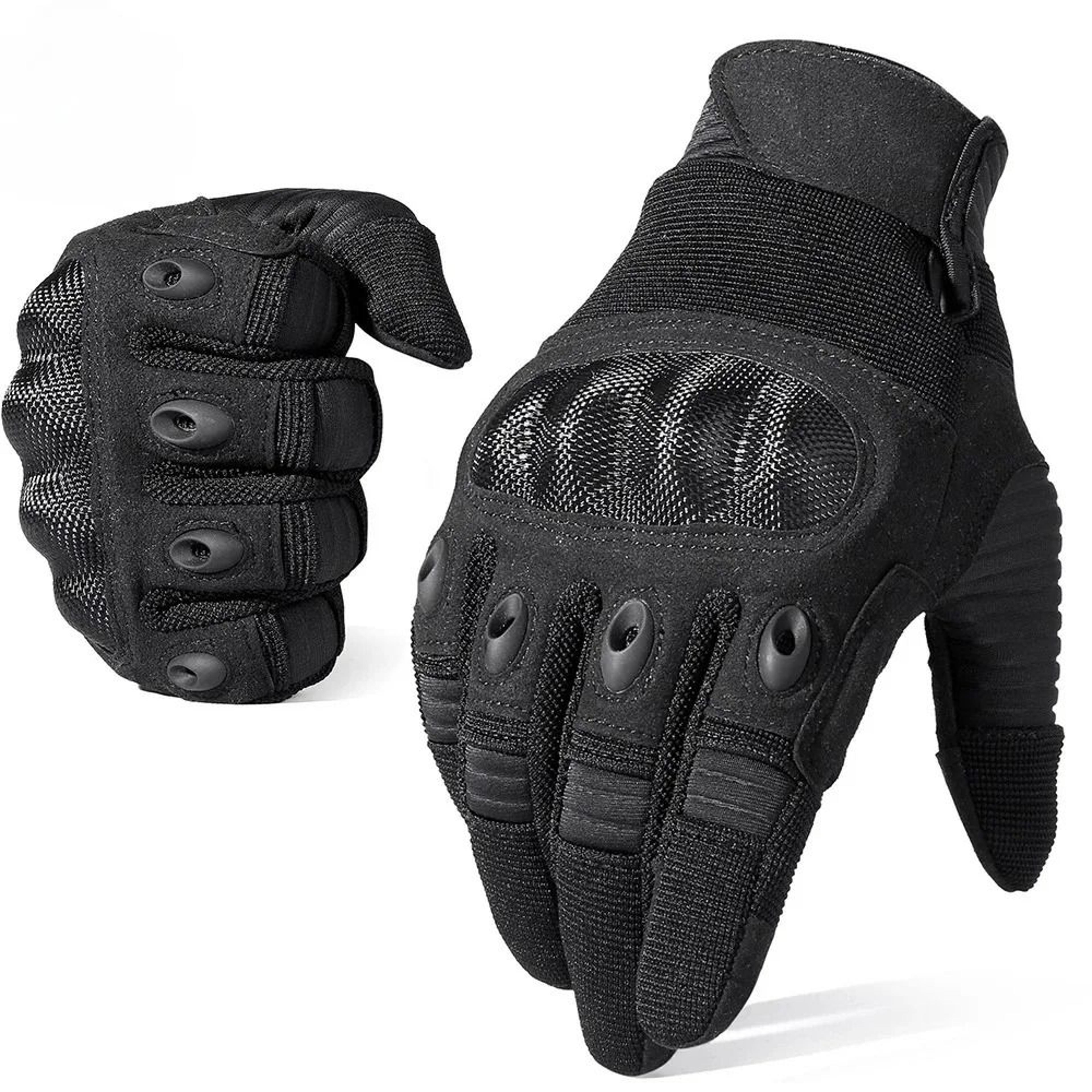 touch screen tactical full finger gloves with anti slip grip